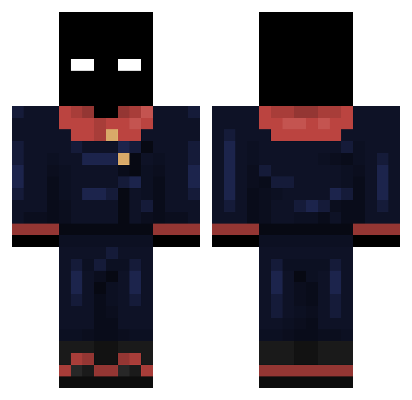 Zeyrox_235 Minecraft skin, front and back view