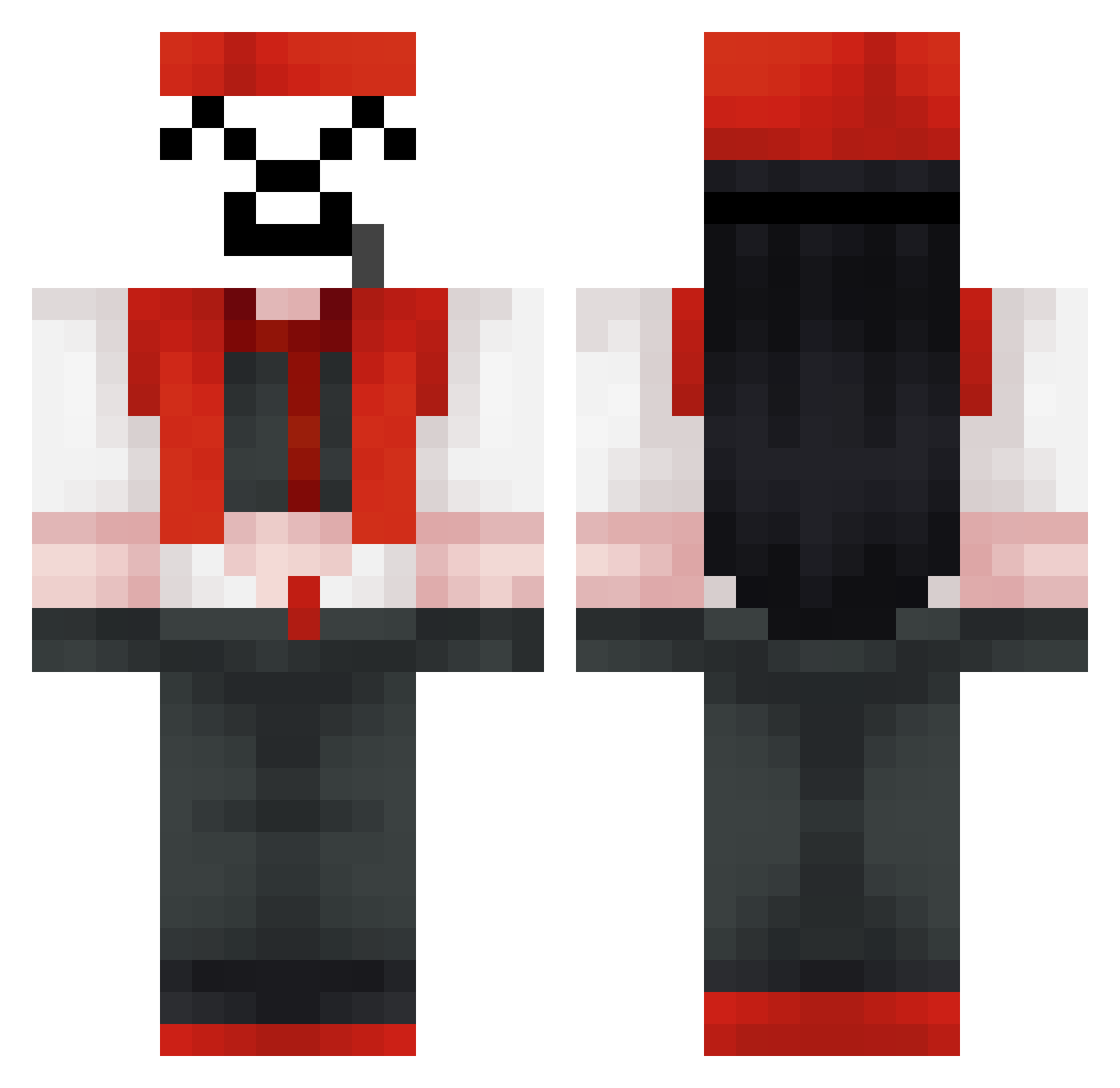 XxX_jacky_XxX Minecraft skin, front and back view