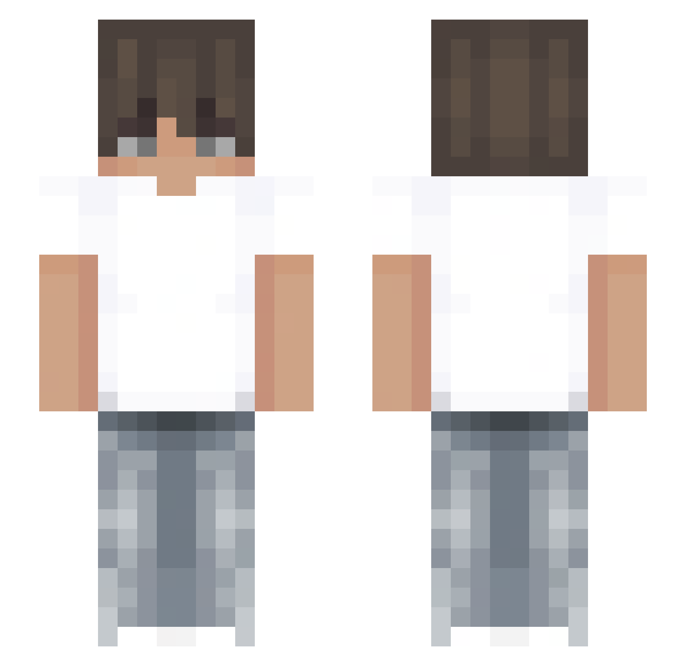 Wessx_17 Minecraft skin, front and back view