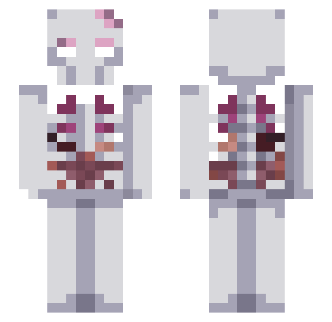 l3ap0ffaith Minecraft skin, front and back view
