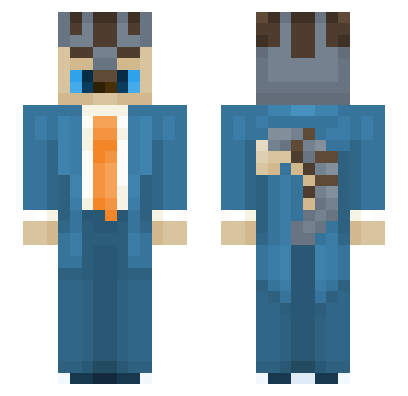vivien24_YT Minecraft skin, front and back view