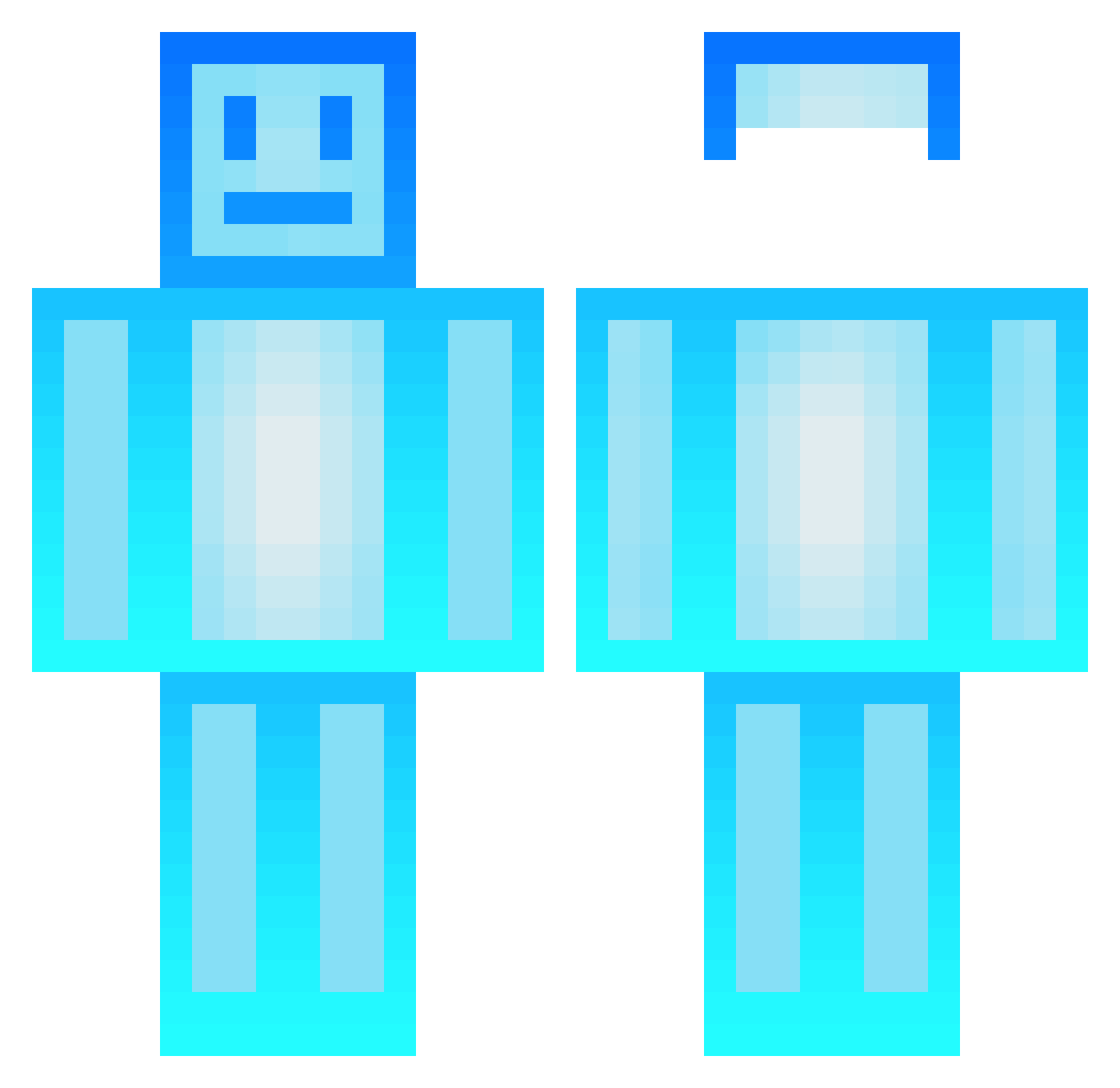 twennyyone Minecraft skin, front and back view