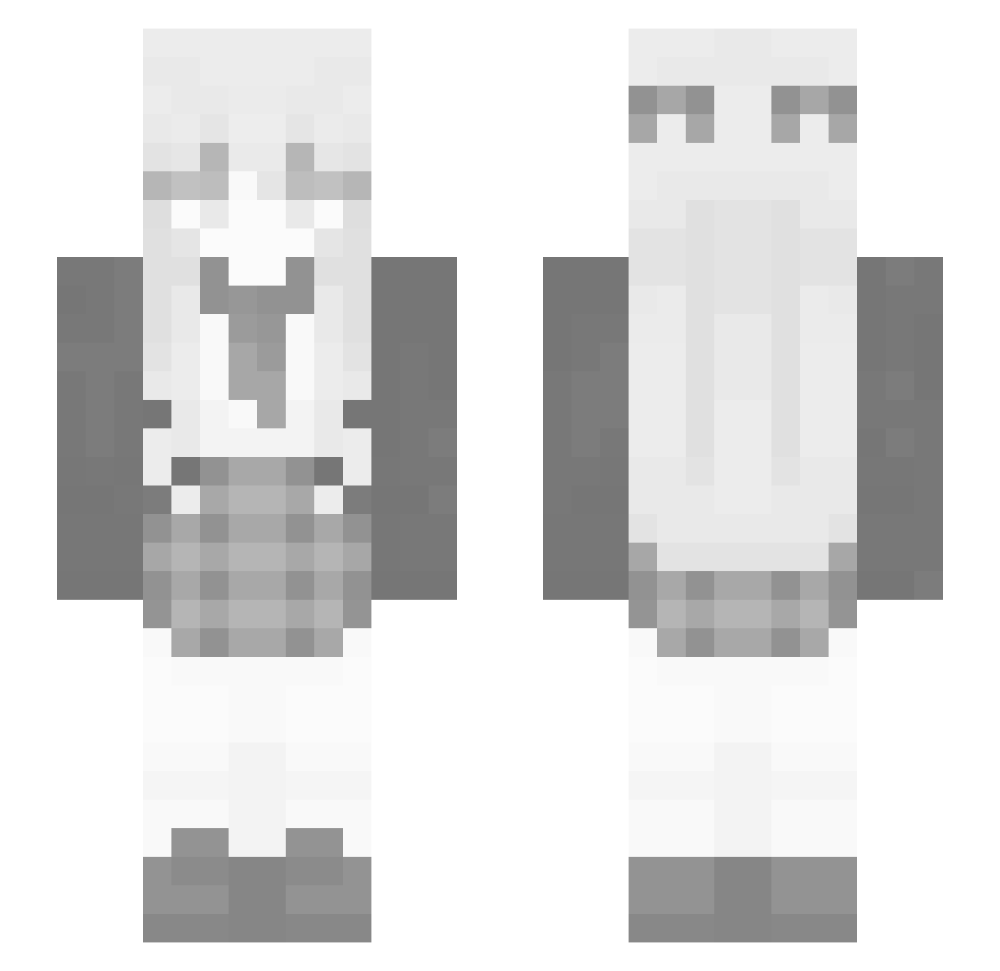 Empty1800 Minecraft skin, front and back view