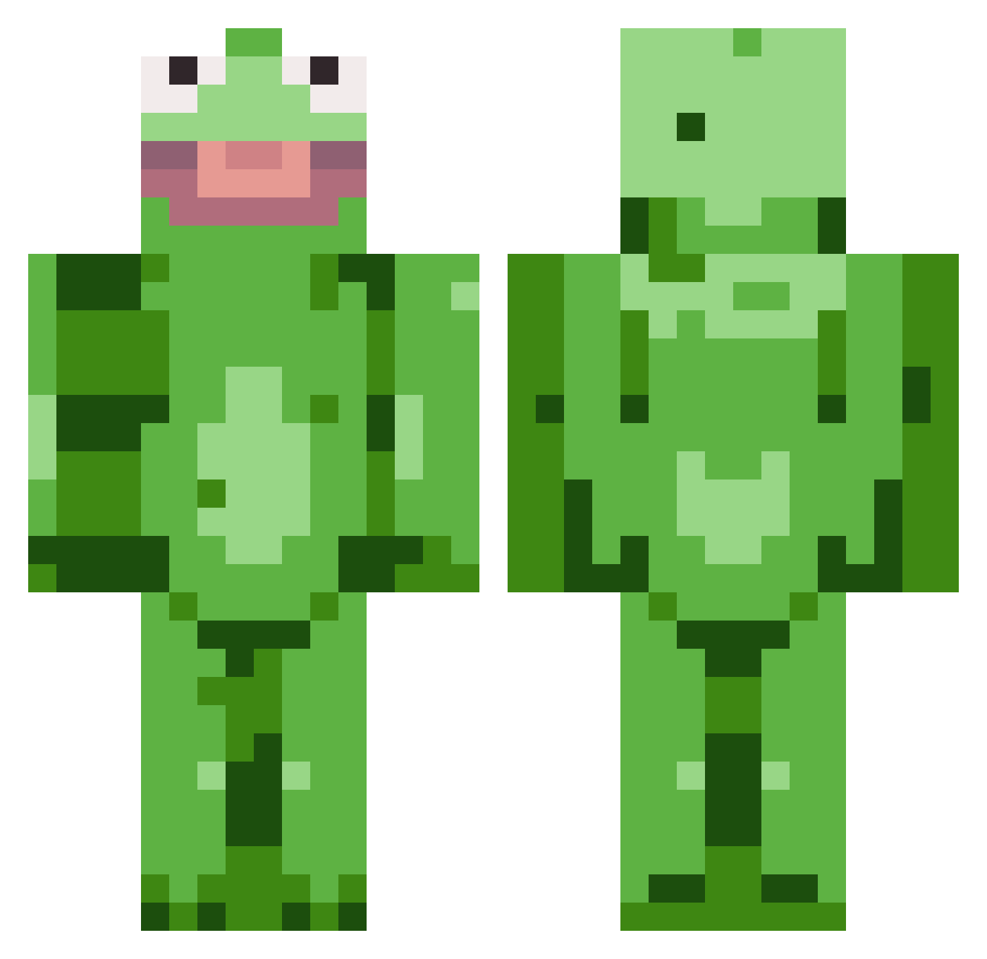 windwalker42 Minecraft skin, front and back view