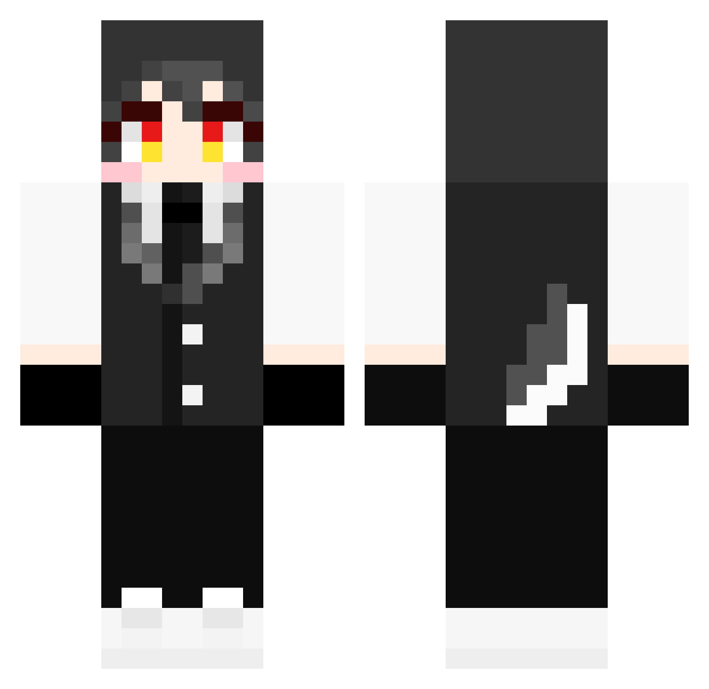 KeyLettuce84094 Minecraft skin, front and back view