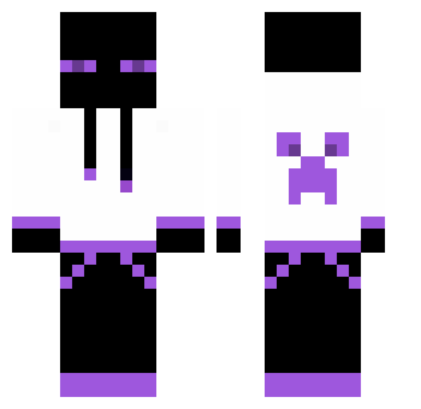 rock956 Minecraft skin, front and back view