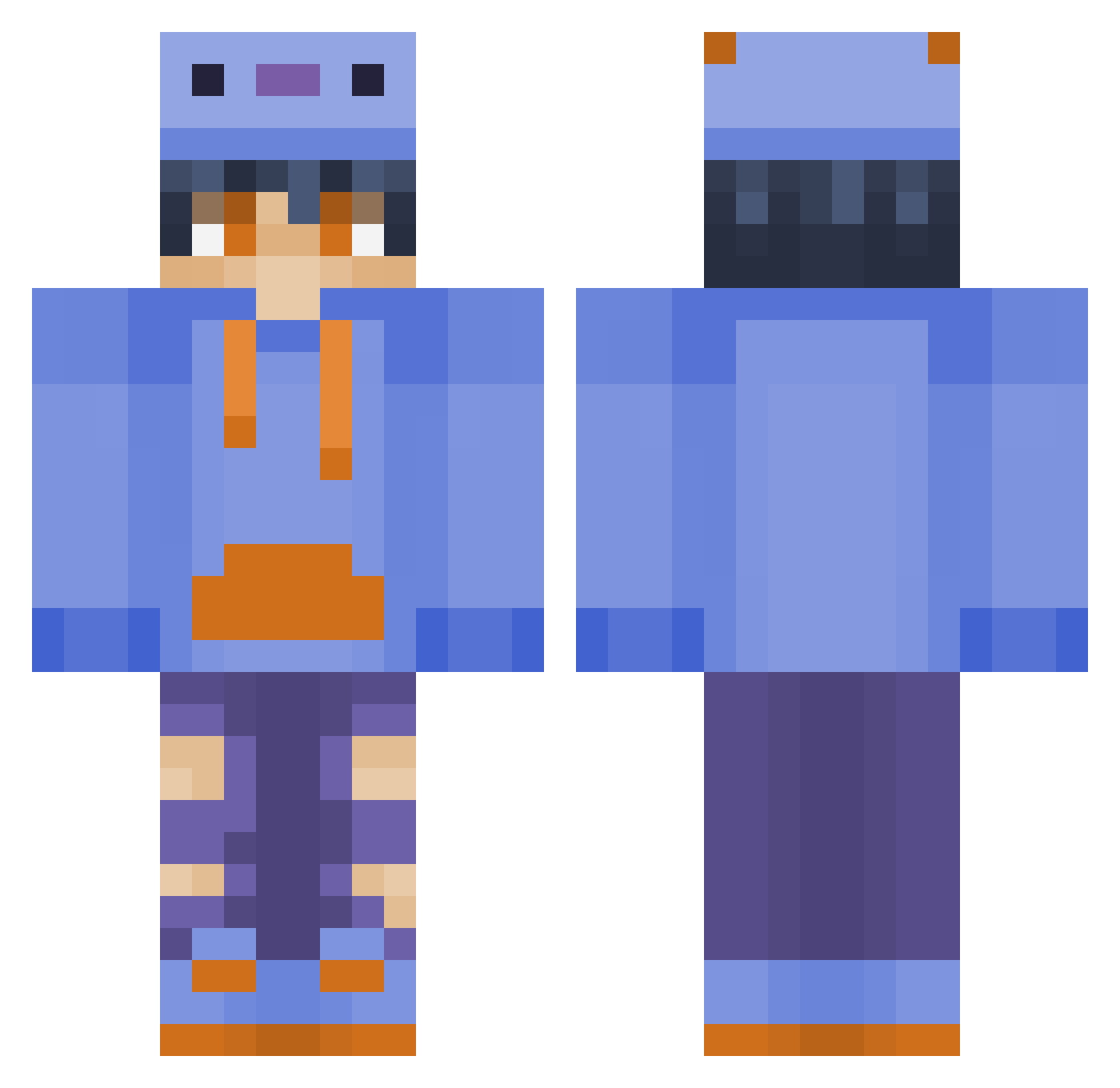 heysoulsister12 Minecraft skin, front and back view
