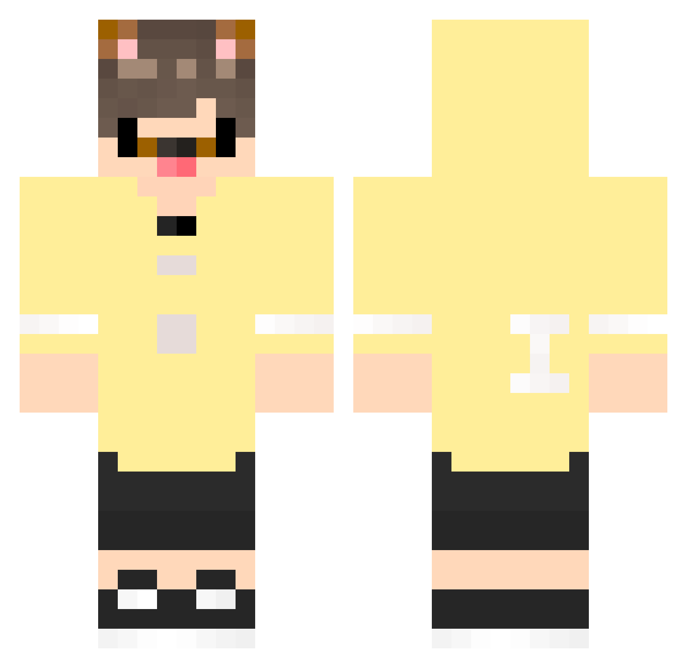 ILP2461 Minecraft skin, front and back view