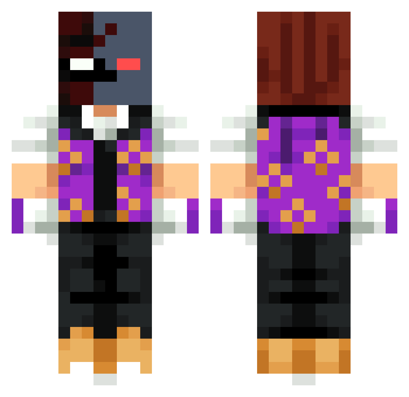 GrimD_JR Minecraft skin, front and back view