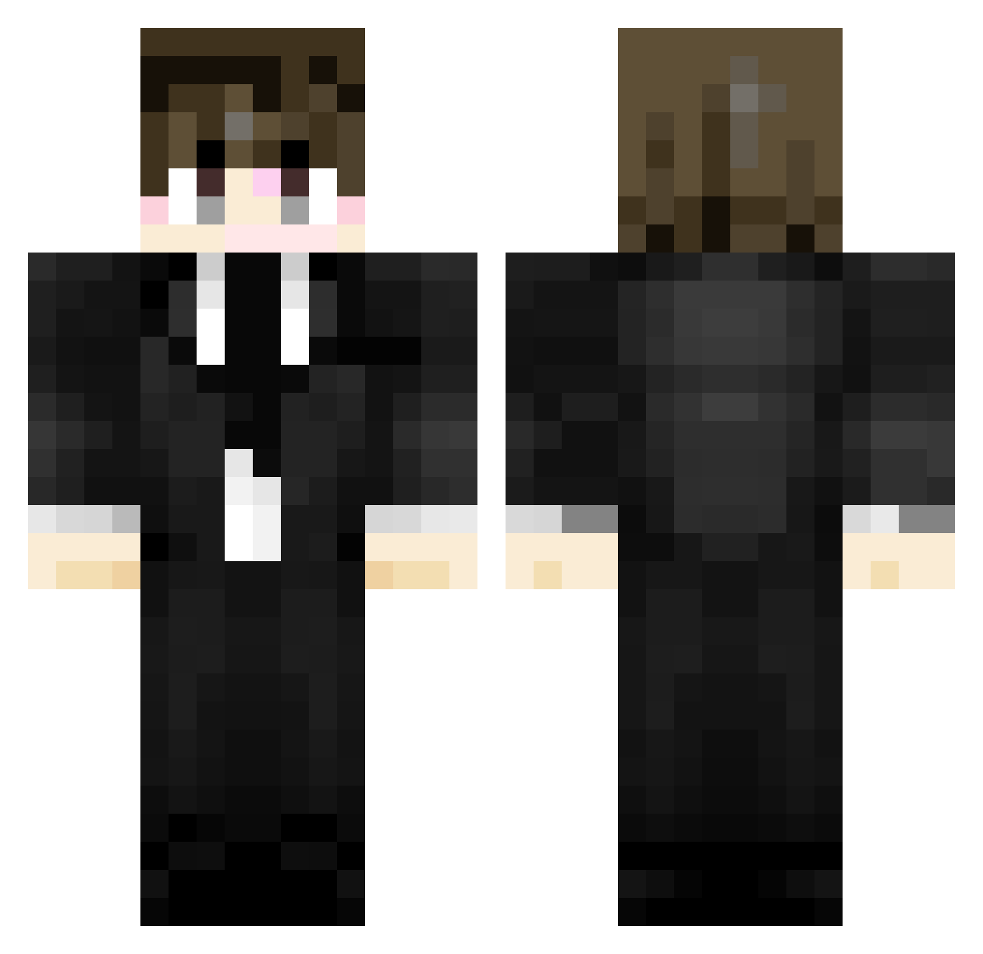 S1mpleaBot Minecraft skin, front and back view
