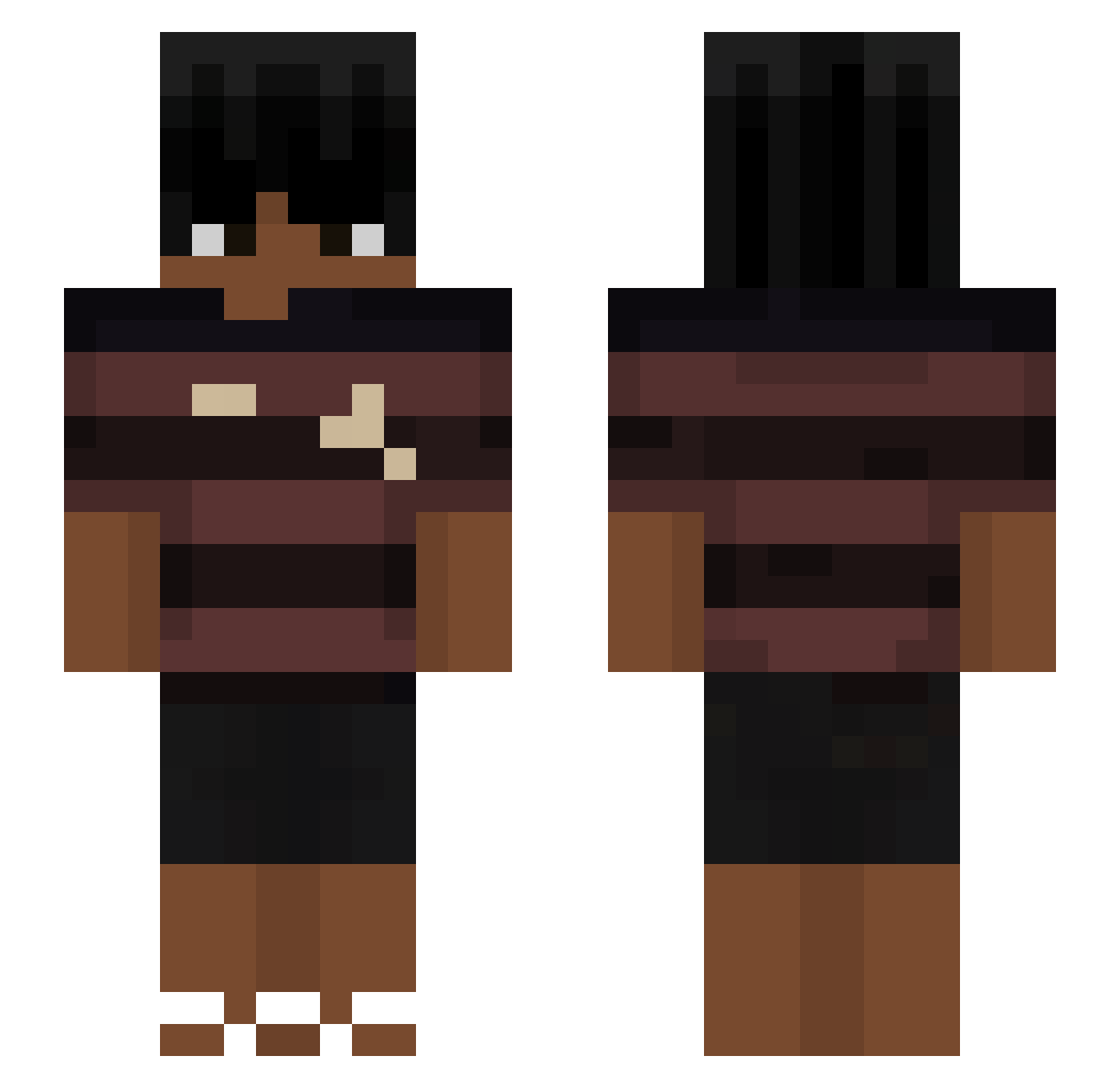 ALEX_VINCENT_SEN Minecraft skin, front and back view