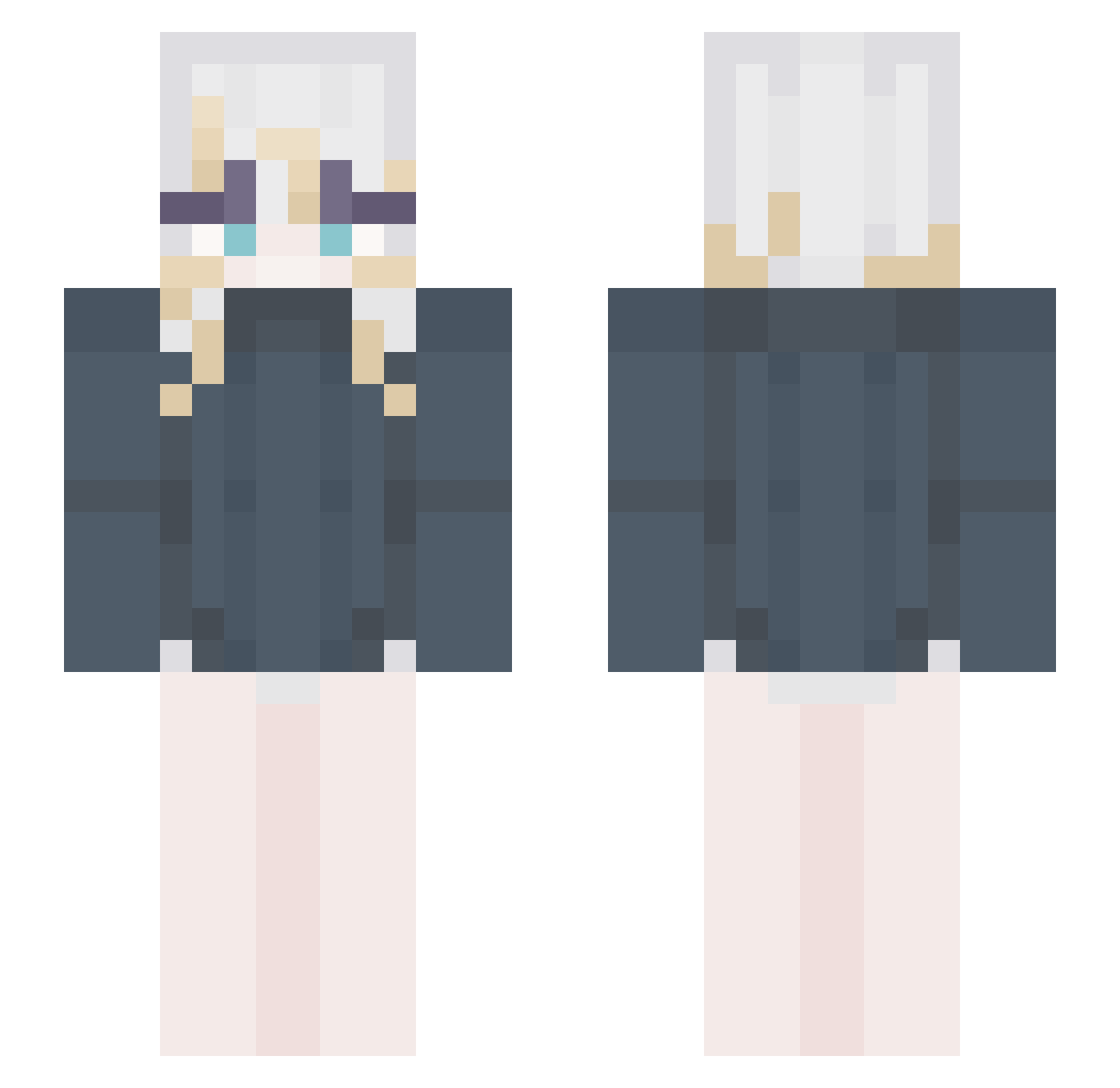 shrimptasteoden Minecraft skin, front and back view