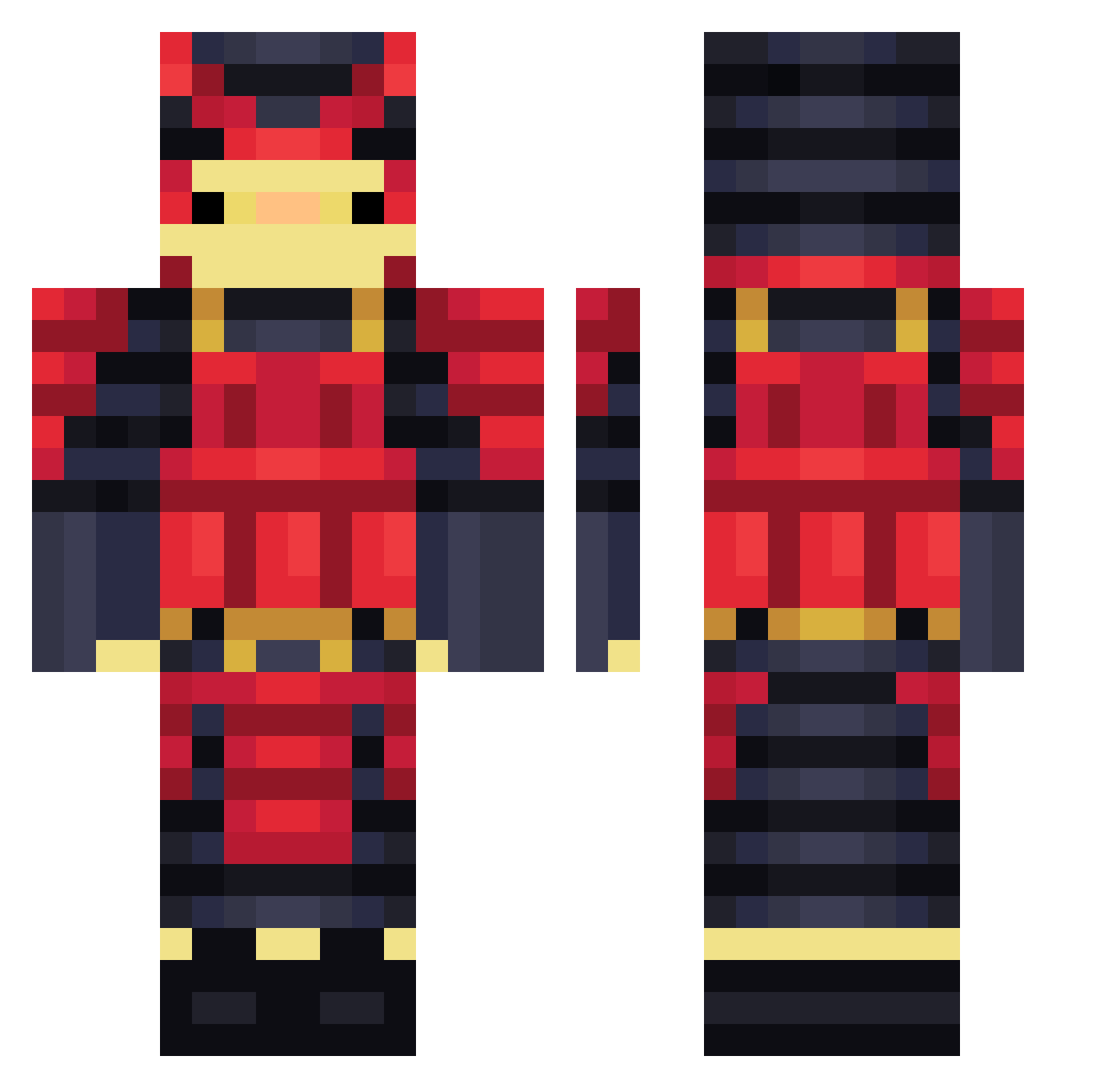 KevKox_ Minecraft skin, front and back view