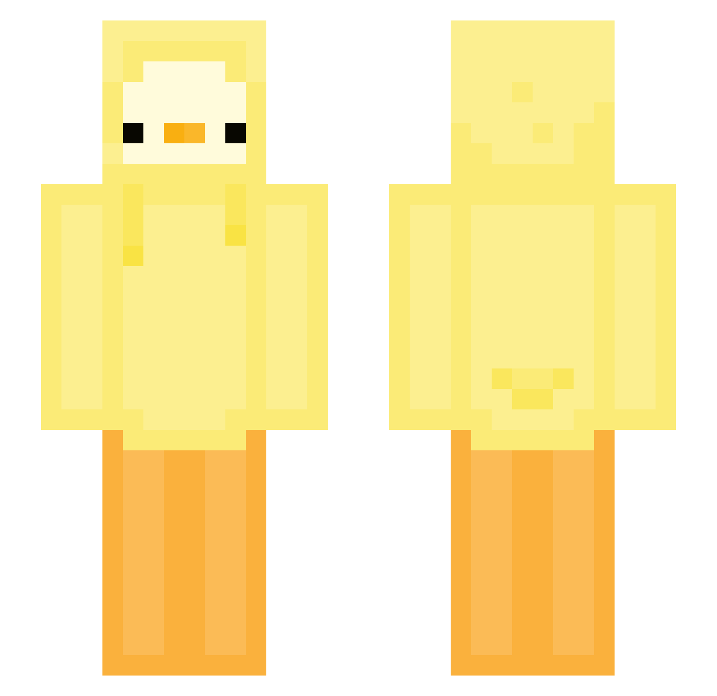 YIDEUN0521 Minecraft skin, front and back view