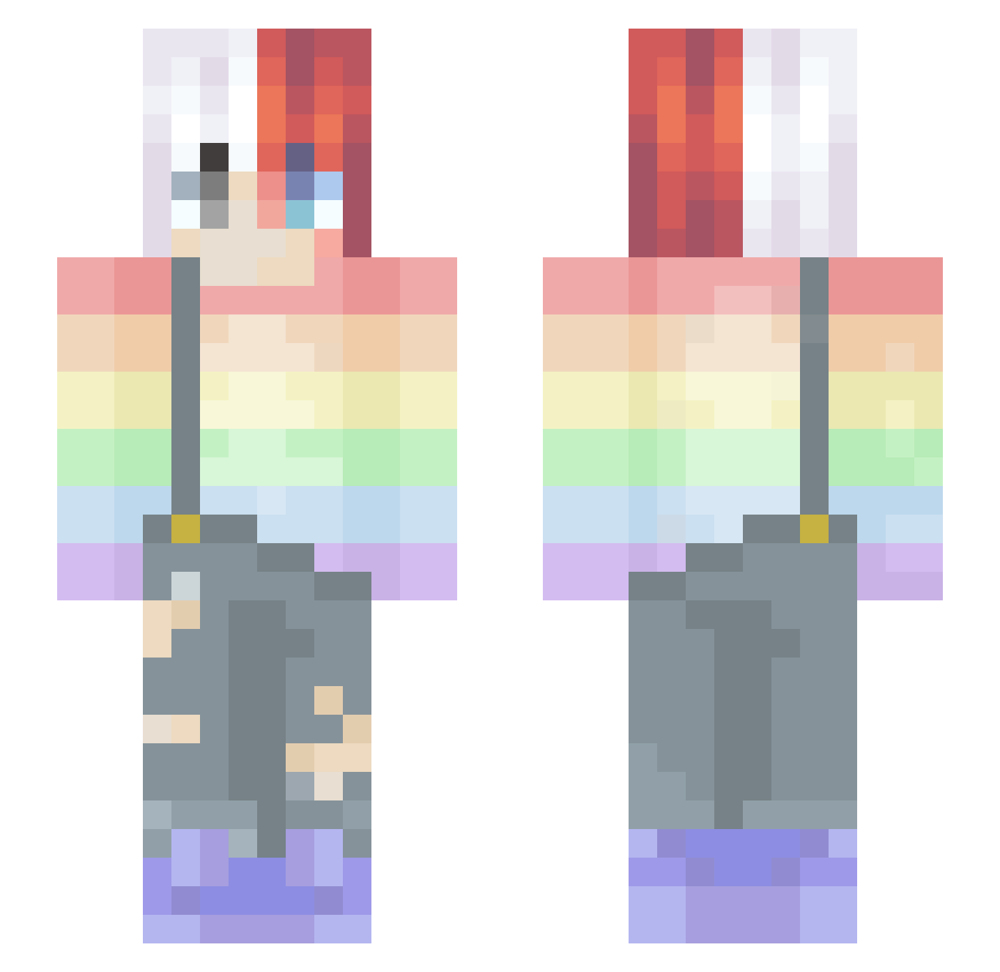 _ShotoTodorokii_ Minecraft skin, front and back view