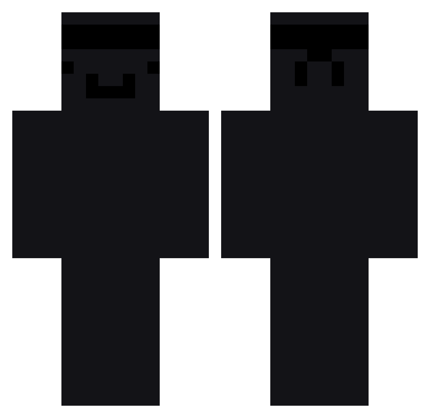 zullek Minecraft skin, front and back view