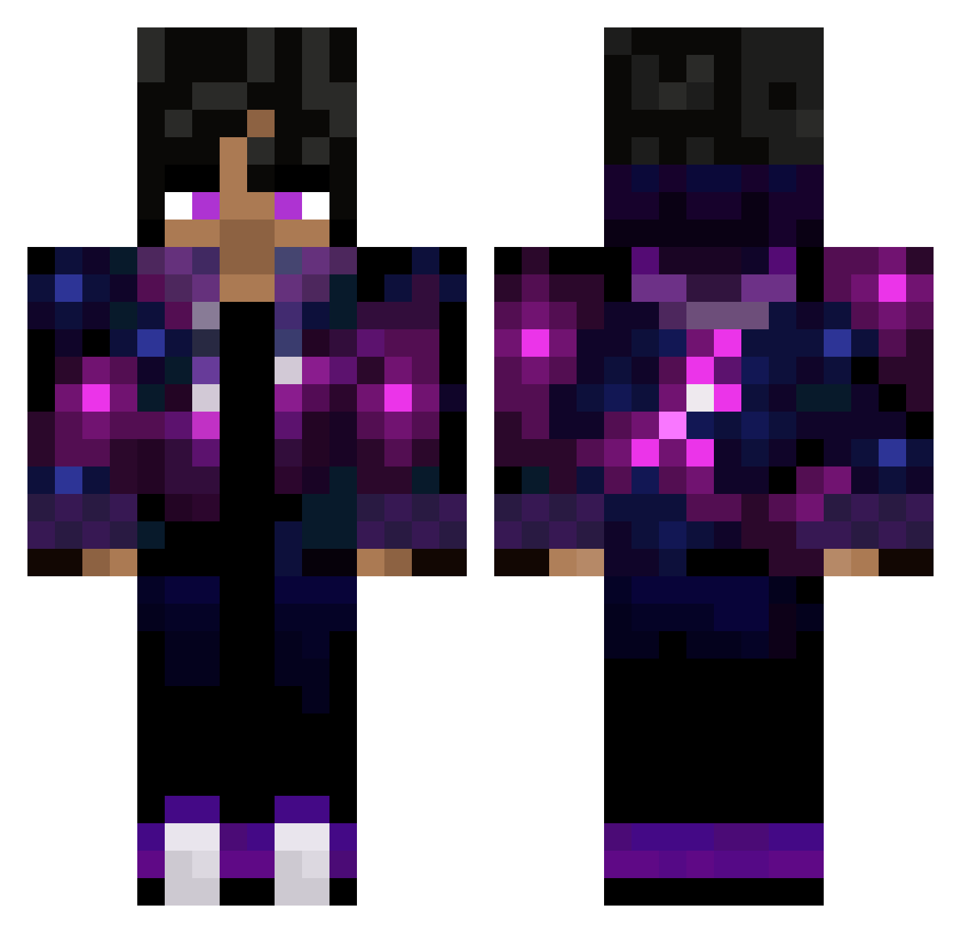 THEsapoperro Minecraft skin, front and back view