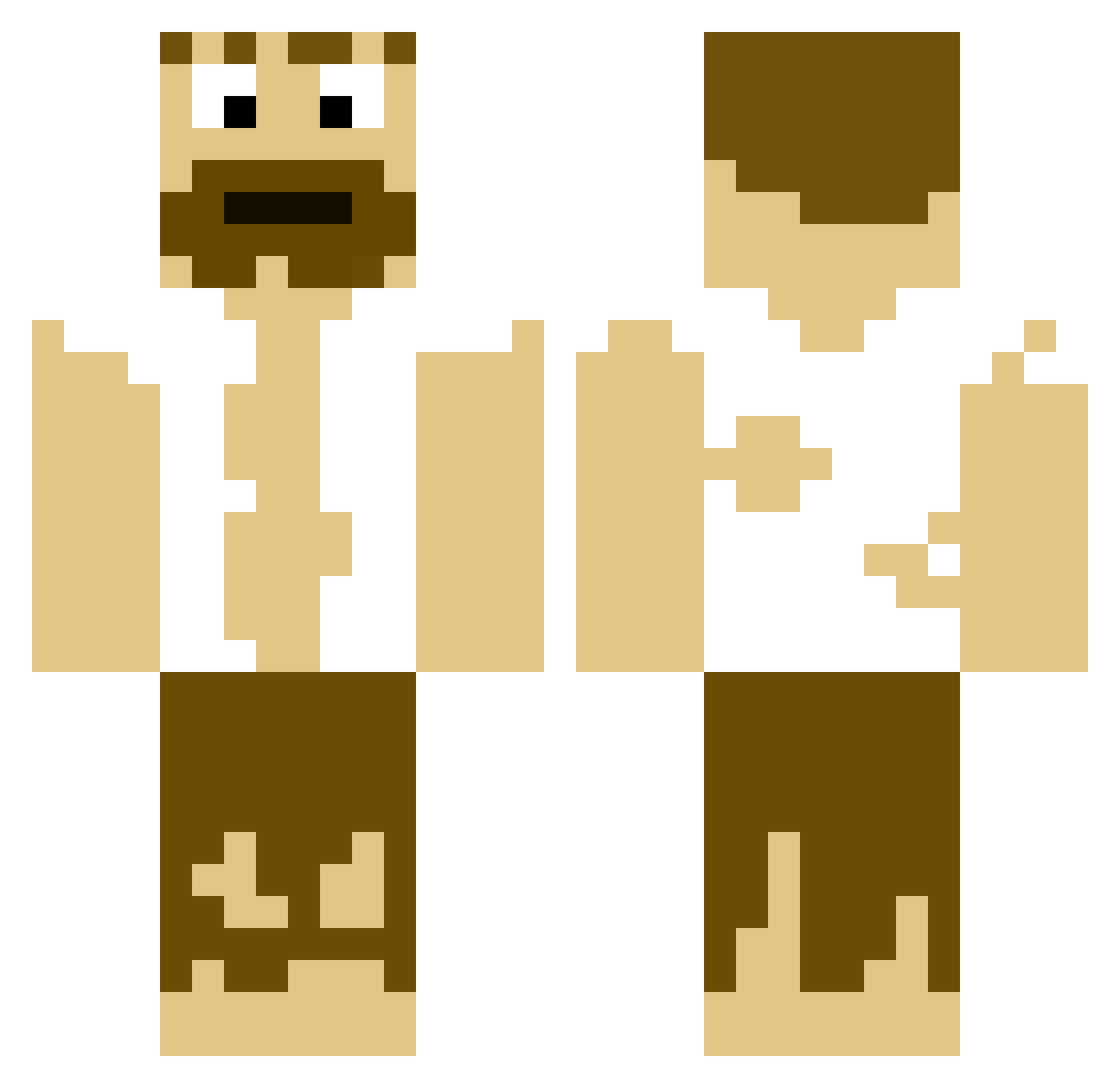 TYLERBOI22 Minecraft skin, front and back view