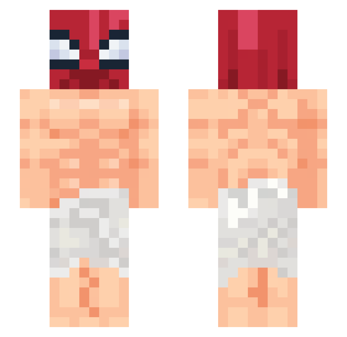 german_2505 Minecraft skin, front and back view