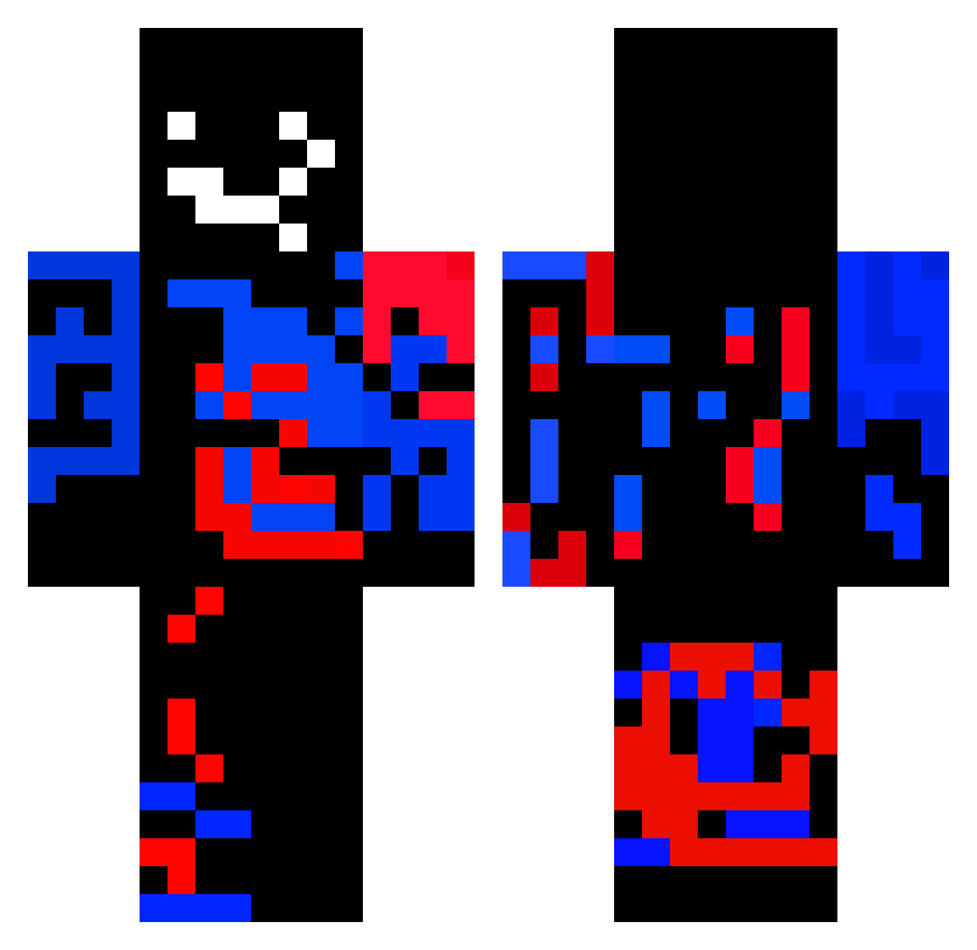 Wild2241 Minecraft skin, front and back view