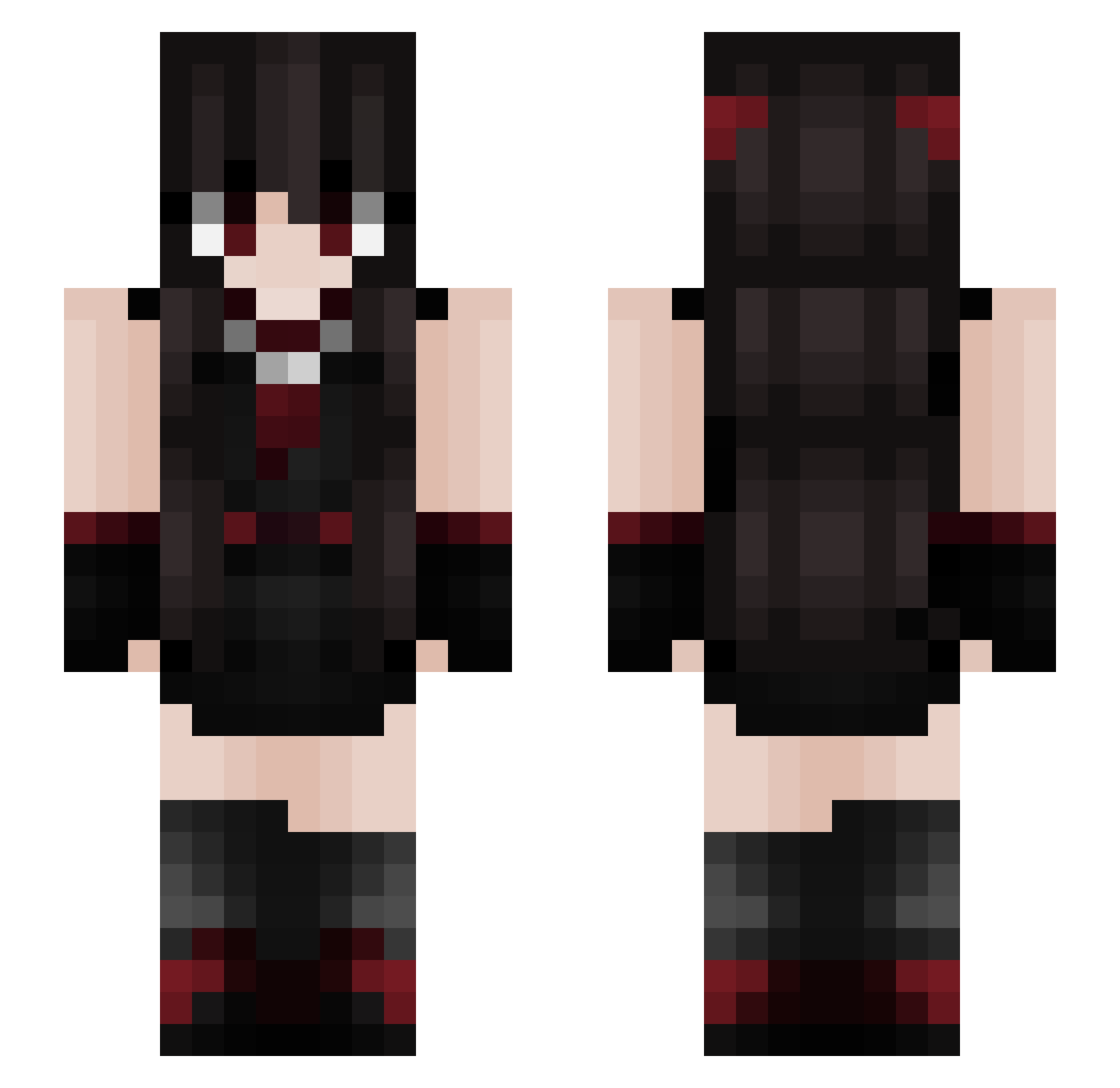 Joshuasami1 Minecraft skin, front and back view