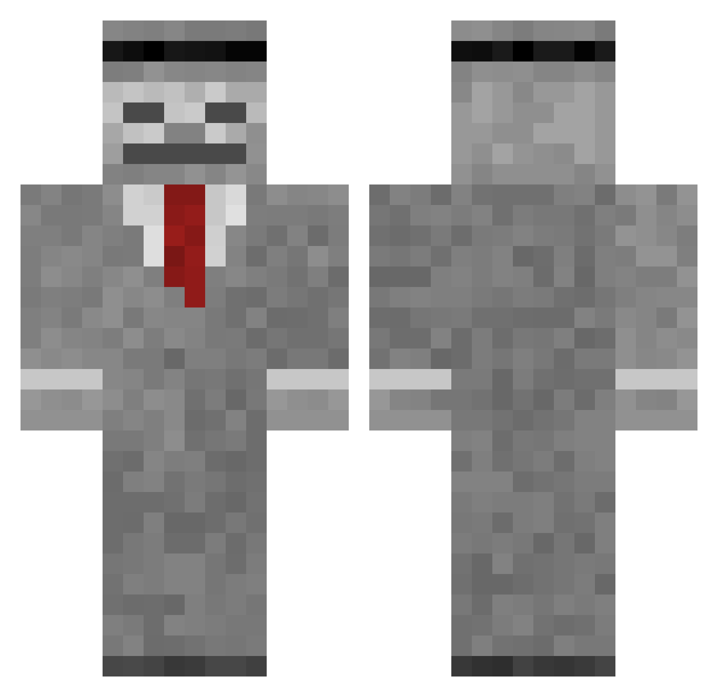 OscarYT14 Minecraft skin, front and back view