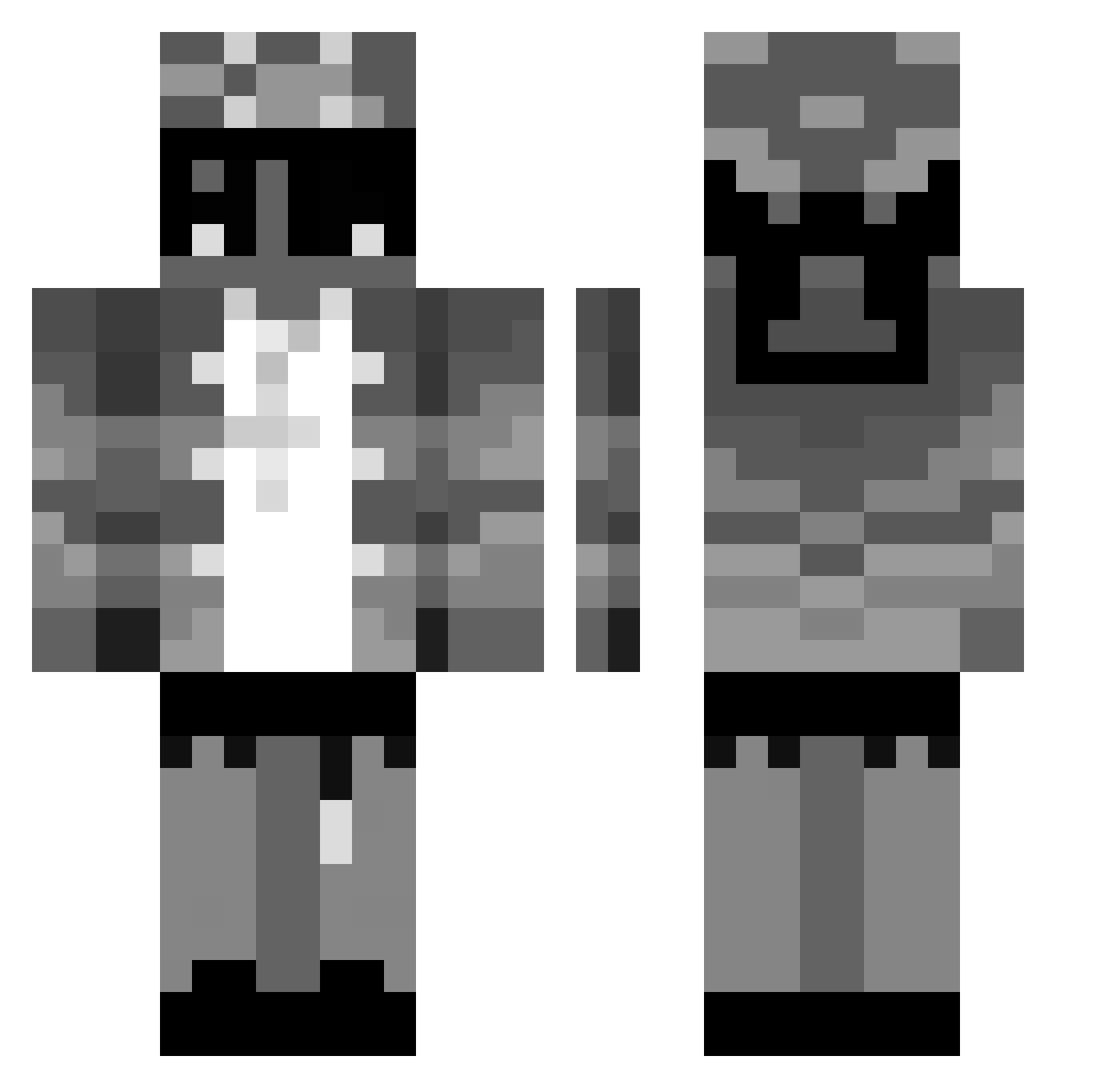 sh_ots Minecraft skin, front and back view