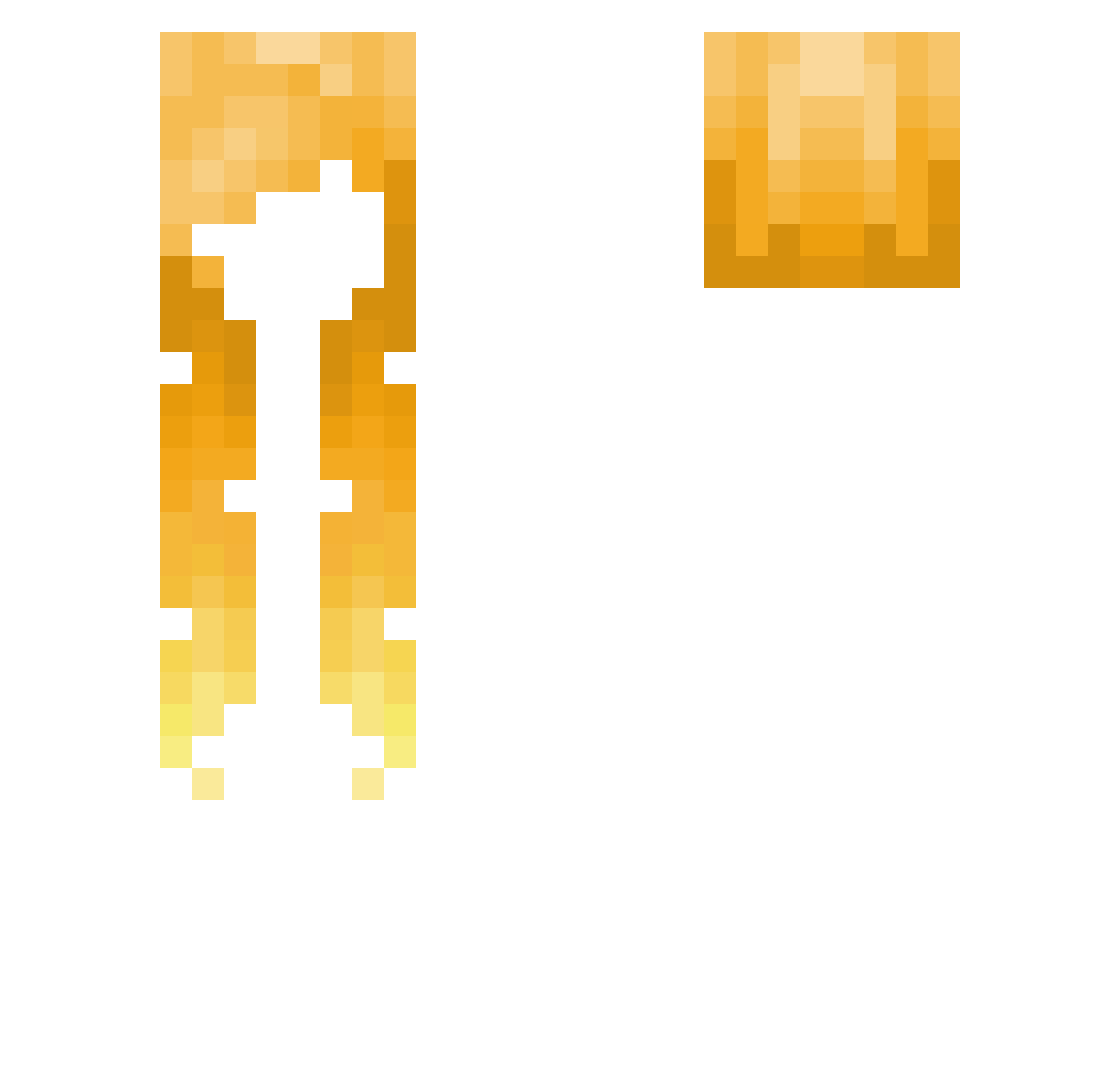 TheWorstGirlEver Minecraft skin, front and back view