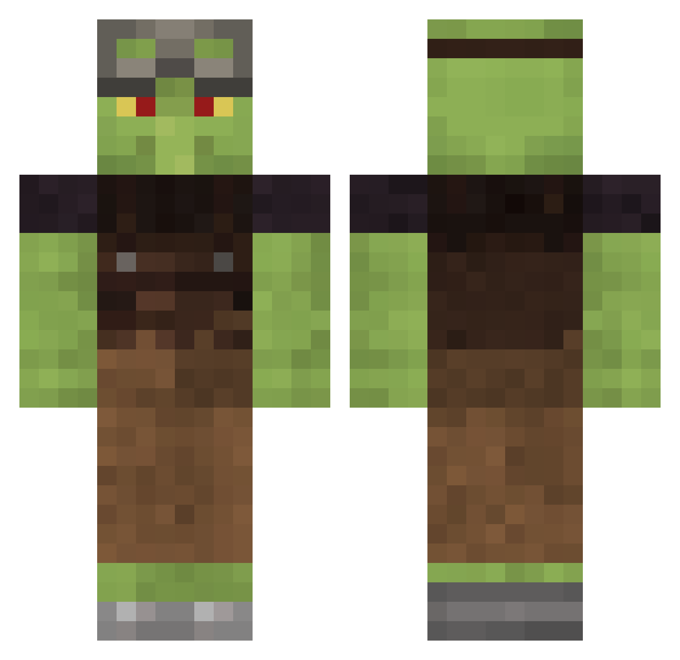KeltischerKriege Minecraft skin, front and back view