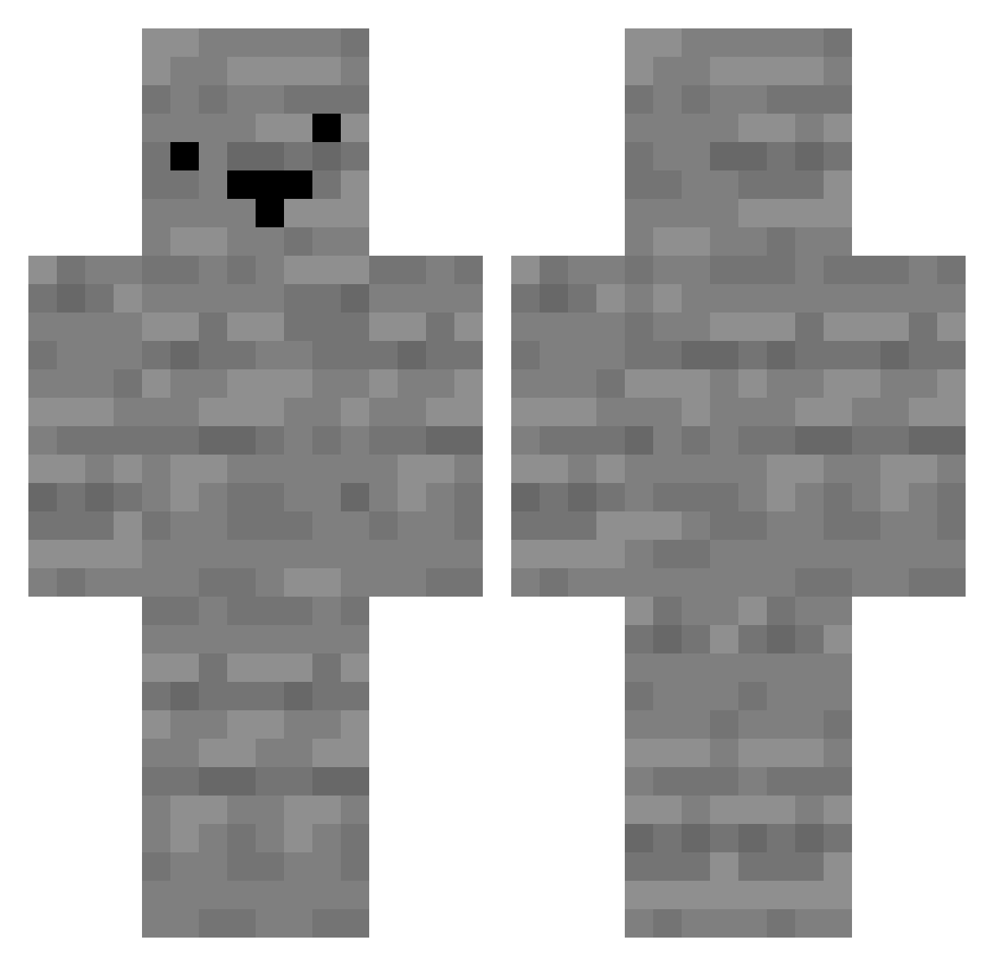 _Lots Minecraft skin, front and back view