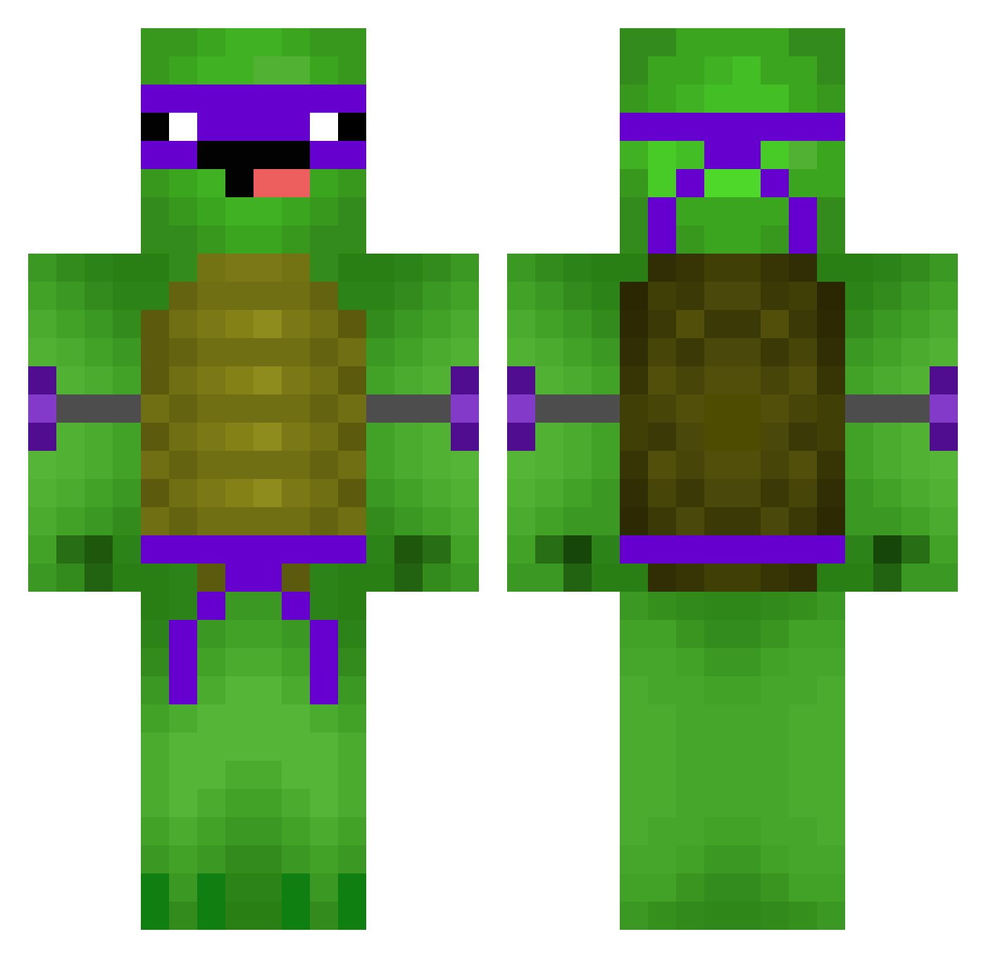 Ragen122 Minecraft skin, front and back view