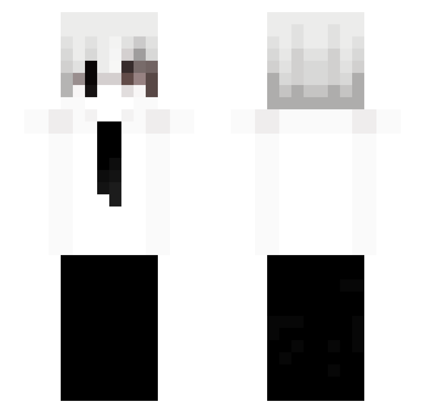 S4ntinals Minecraft skin, front and back view