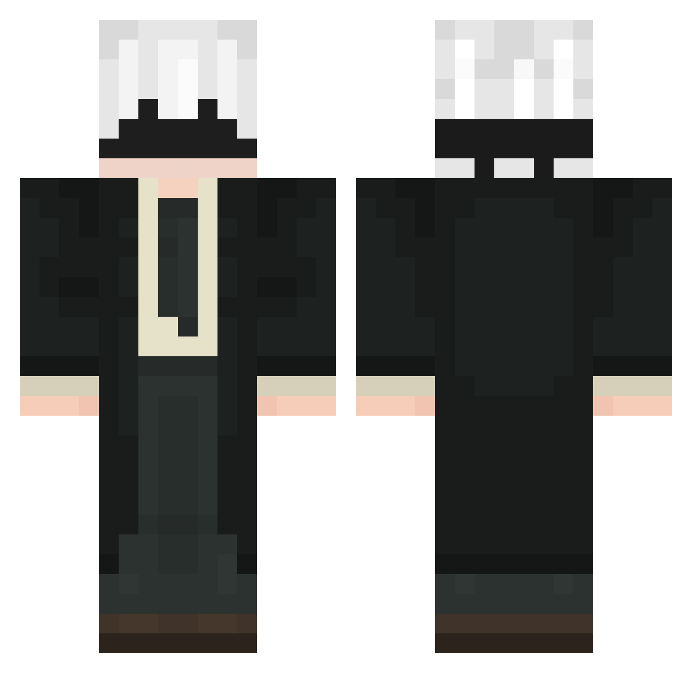 stars_ouowww Minecraft skin, front and back view