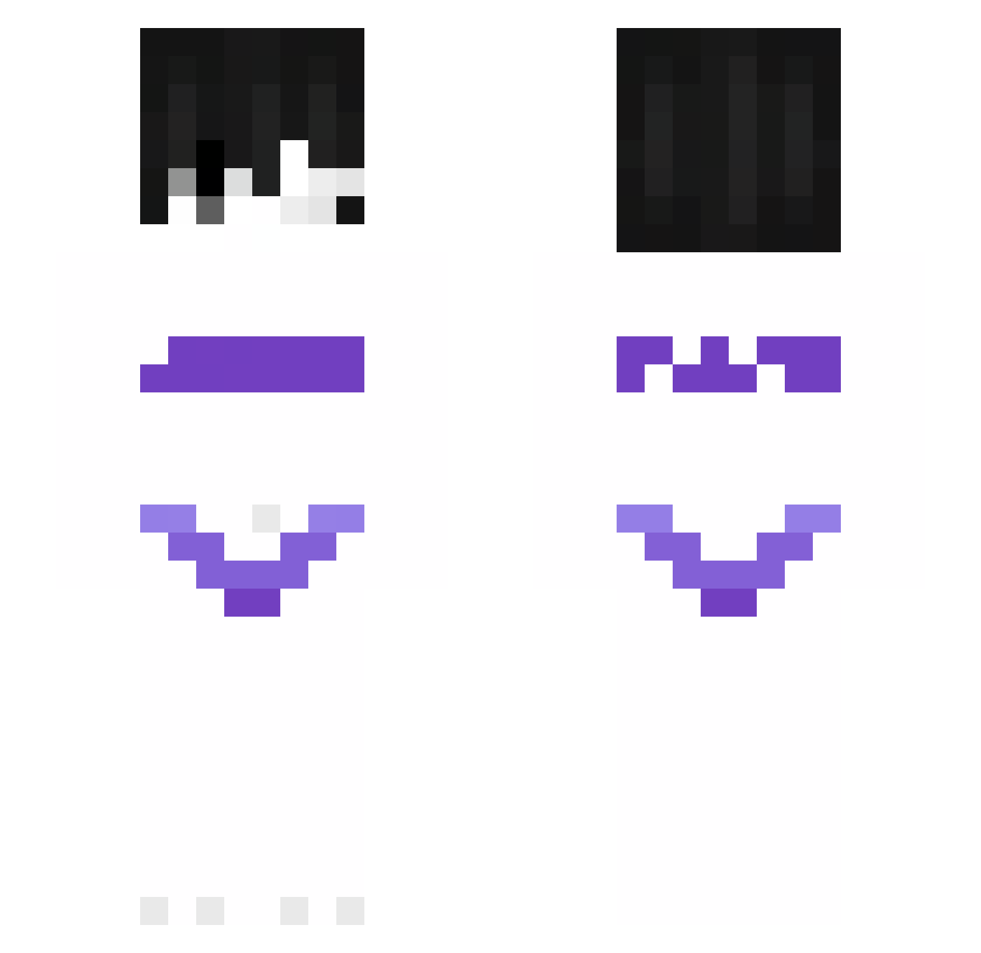 7cav Minecraft skin, front and back view