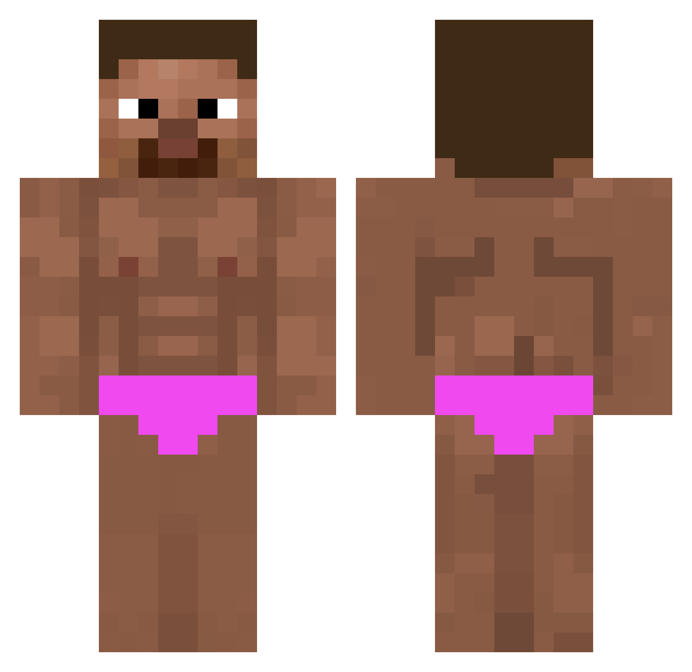 S51K Minecraft skin, front and back view