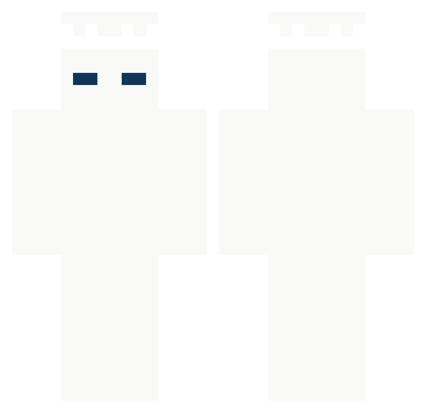 creatixg Minecraft skin, front and back view