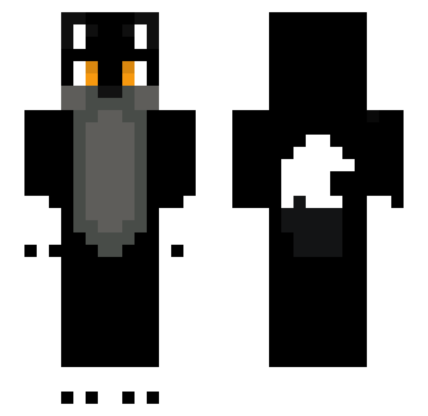 lenml Minecraft skin, front and back view