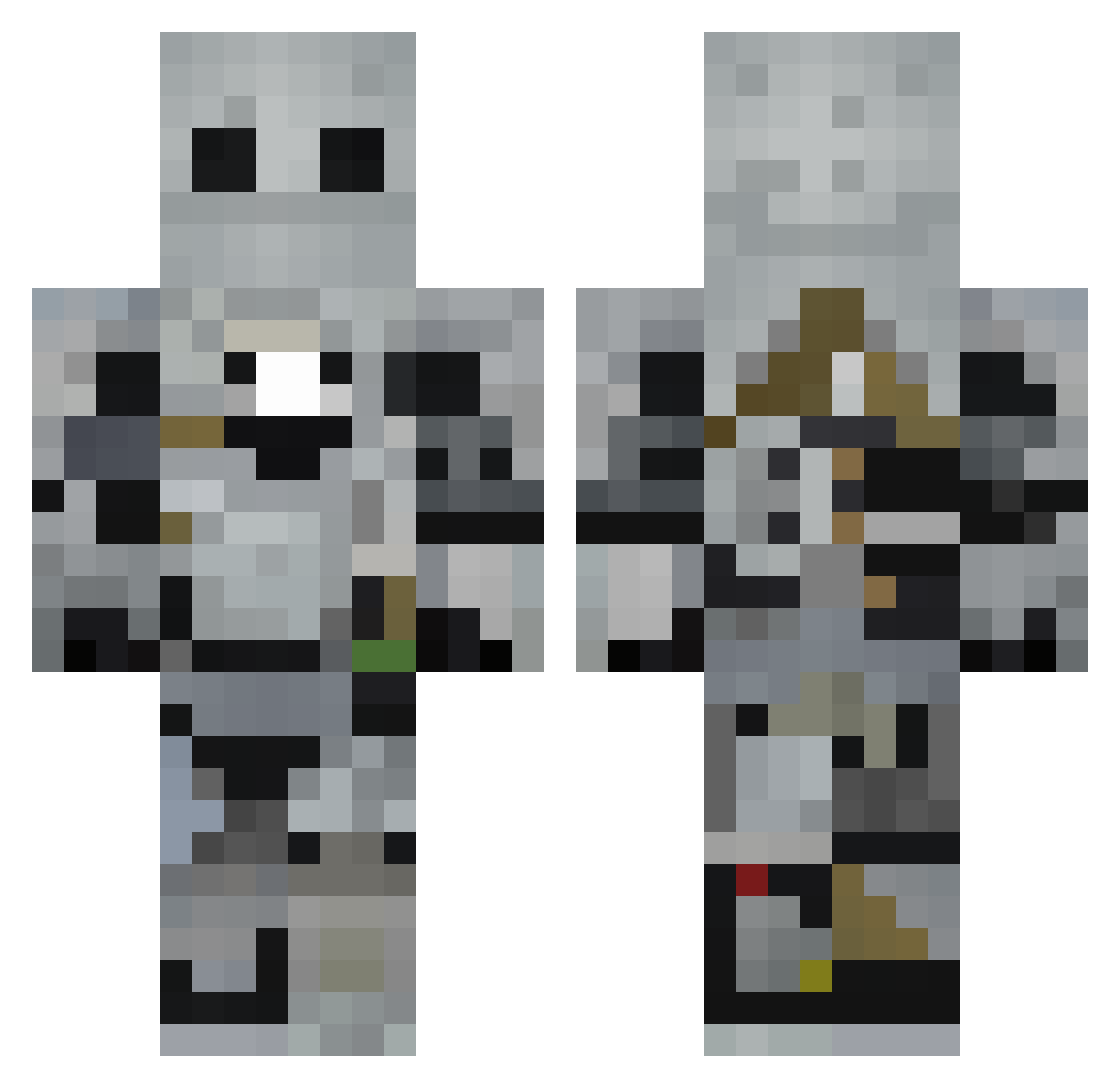 AleManzo85 Minecraft skin, front and back view
