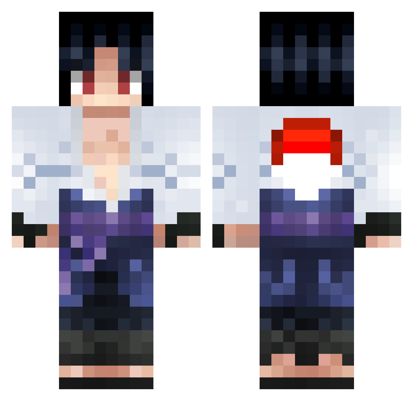 ruyiide Minecraft skin, front and back view