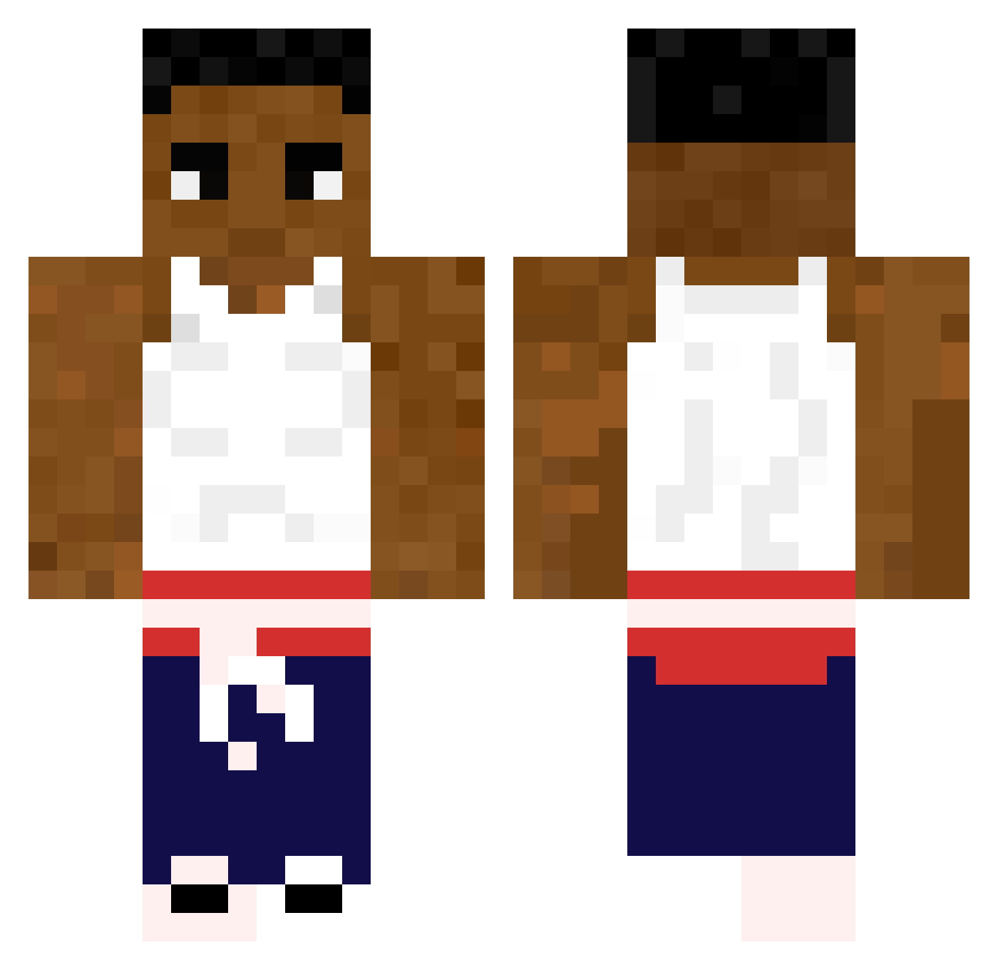 crazyigor123 Minecraft skin, front and back view