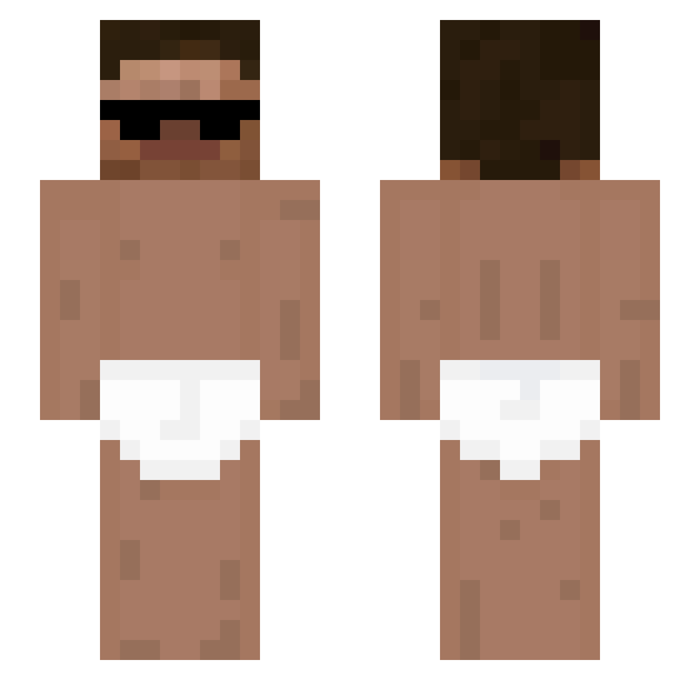CEKPET Minecraft skin, front and back view