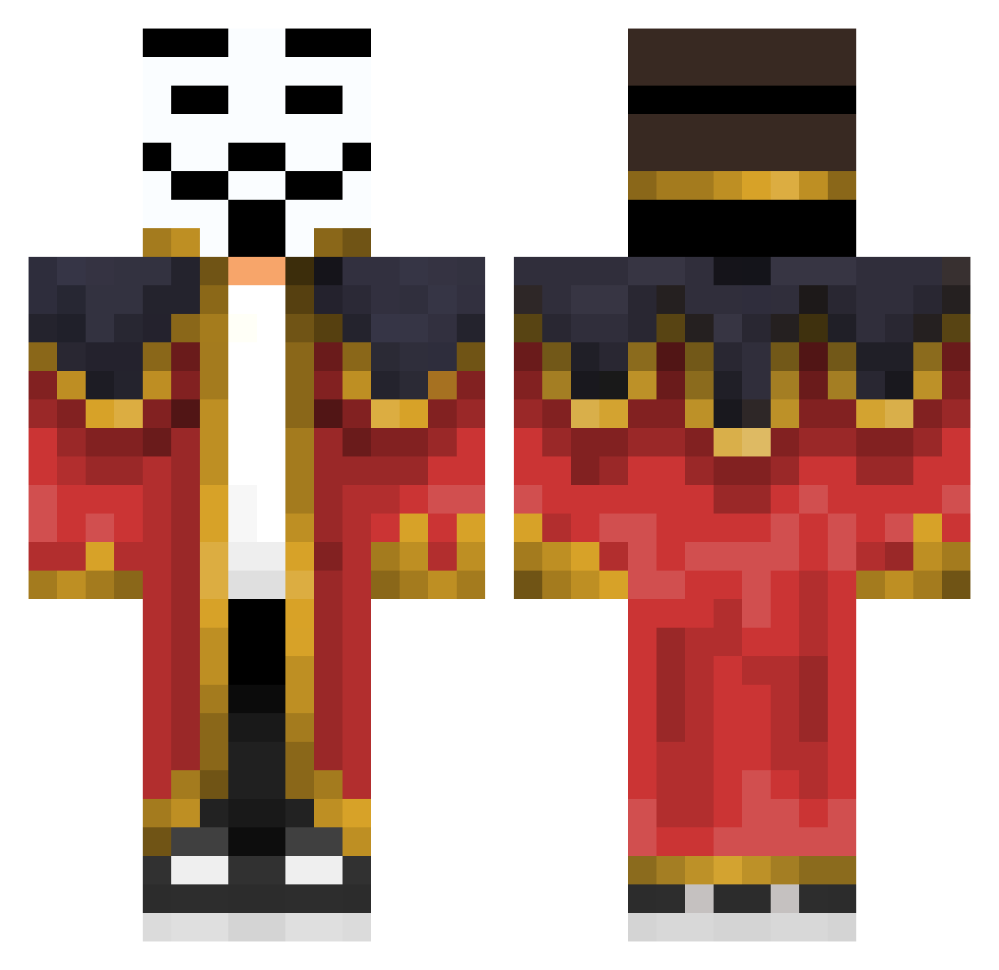 scapim4 Minecraft skin, front and back view