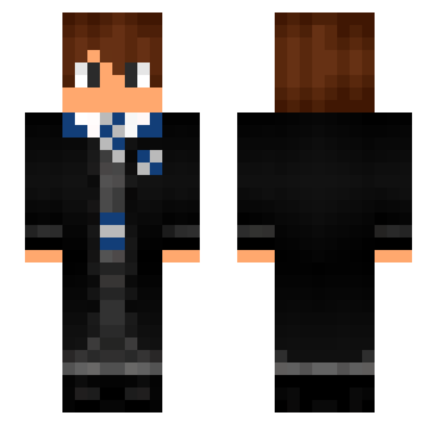 adame75018 Minecraft skin, front and back view