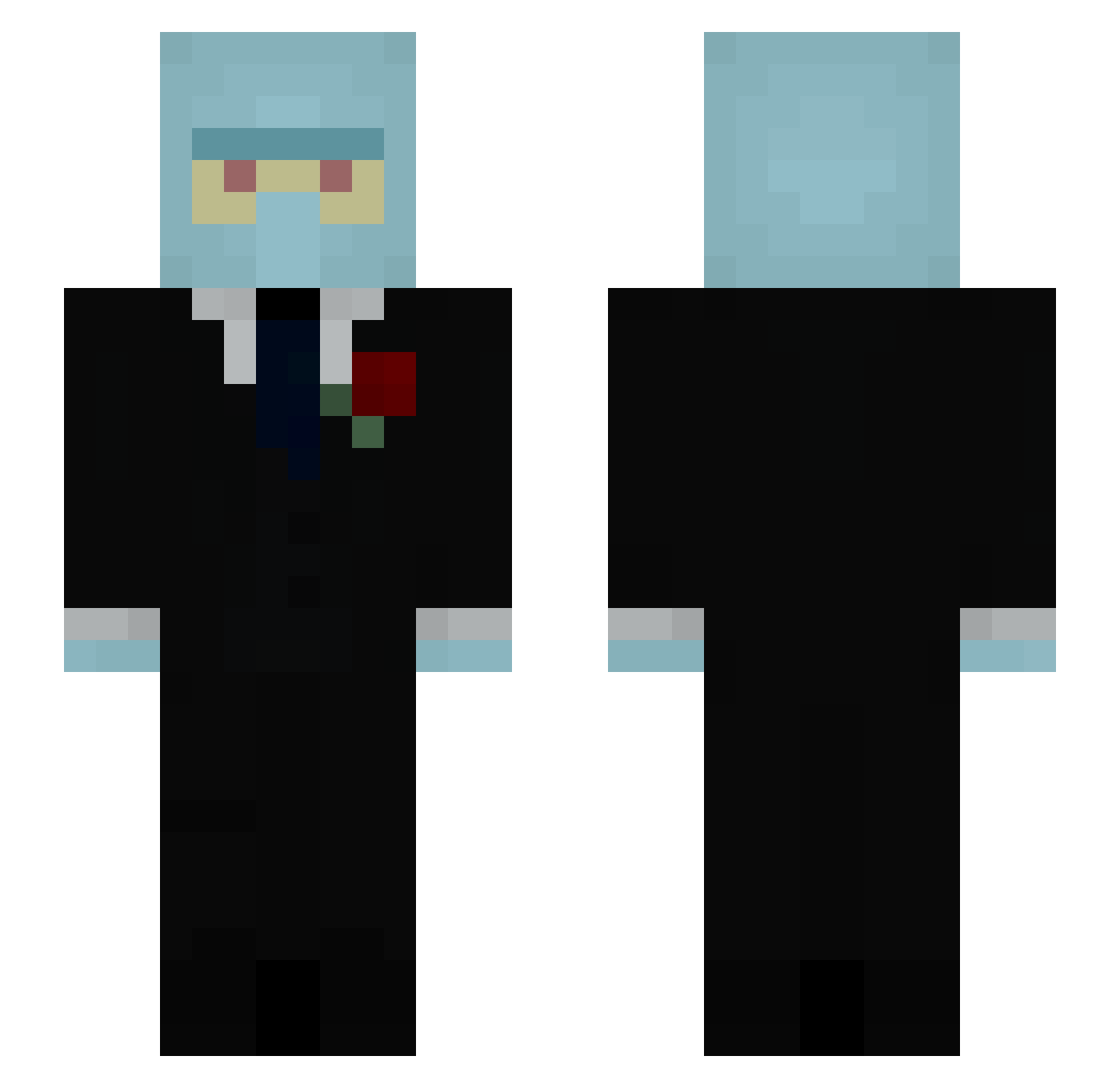 macaron42 Minecraft skin, front and back view