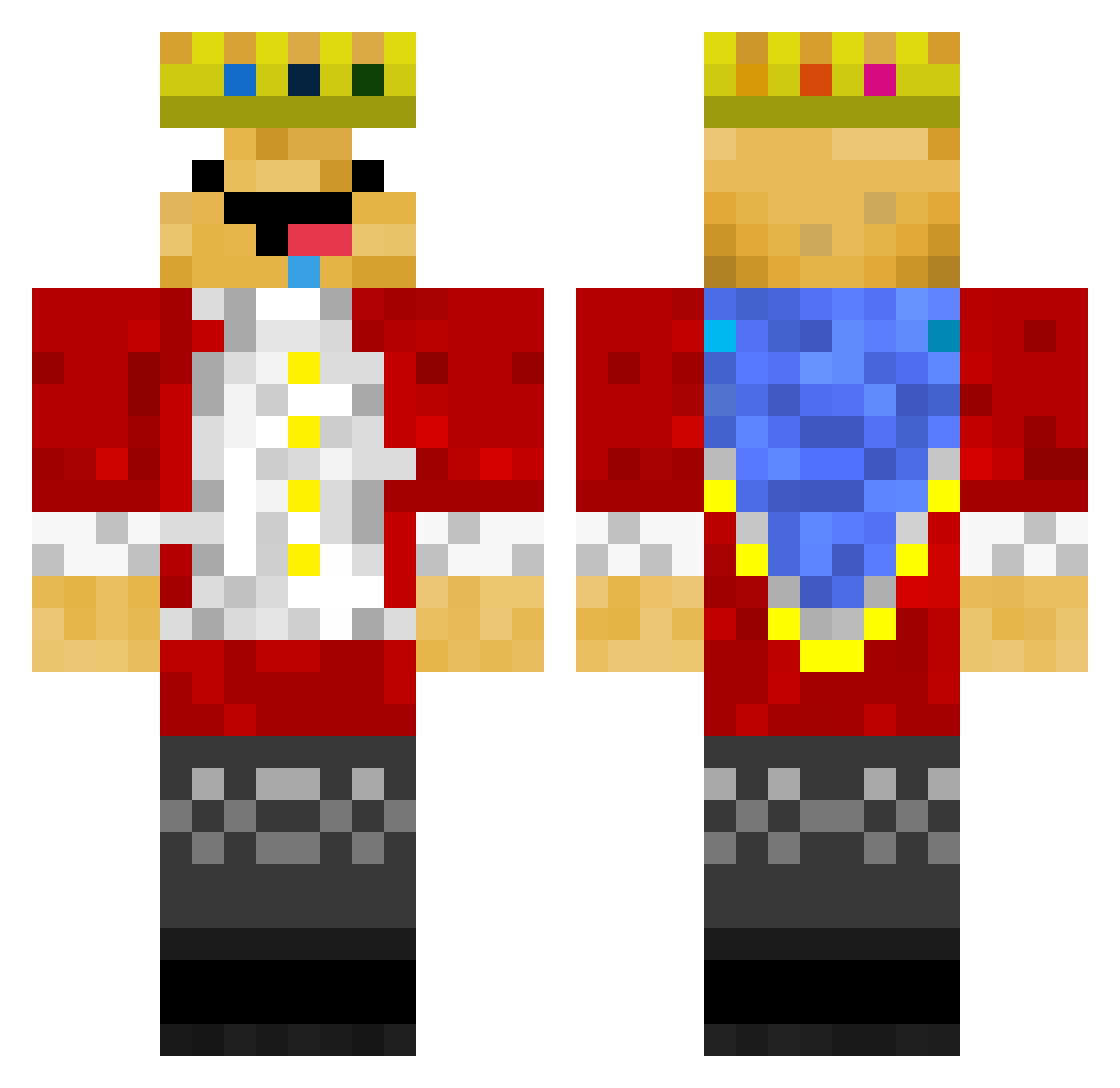 See418 Minecraft skin, front and back view