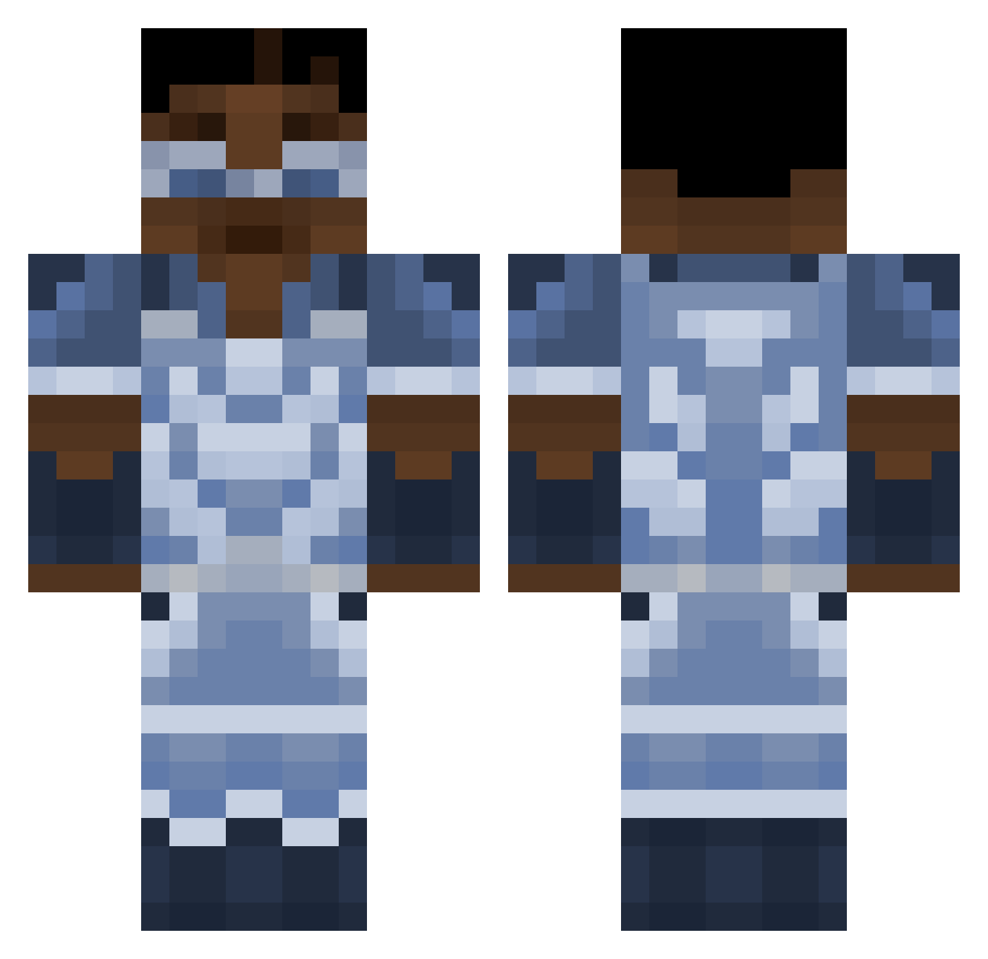 Sup_Gamers22 Minecraft skin, front and back view
