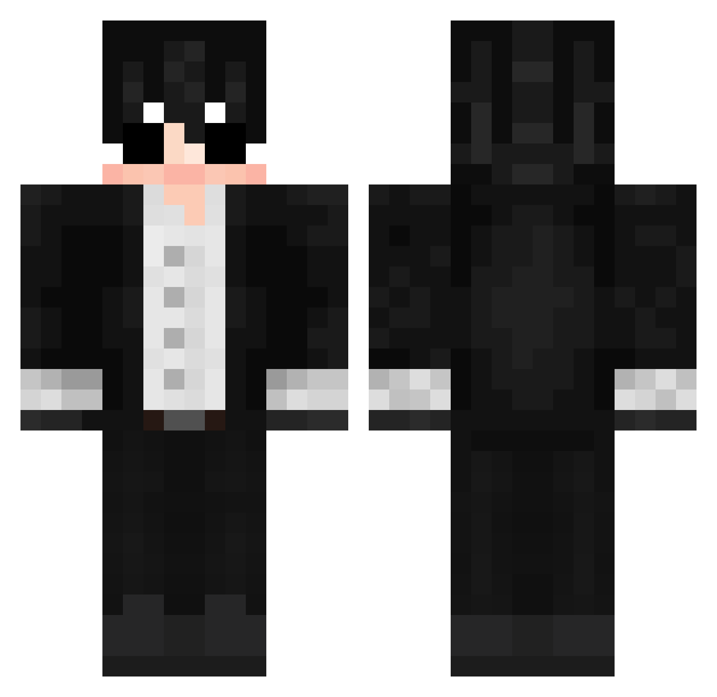 logan18 Minecraft skin, front and back view