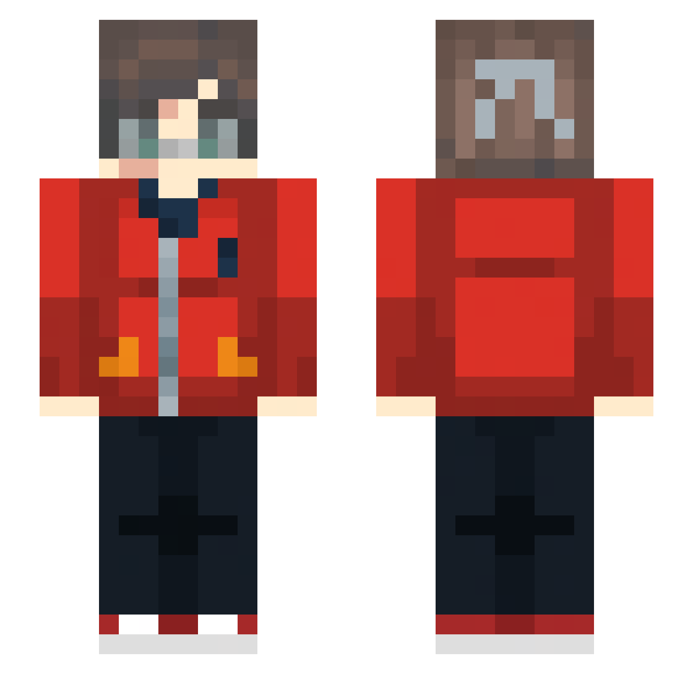 Ivanex_ Minecraft skin, front and back view