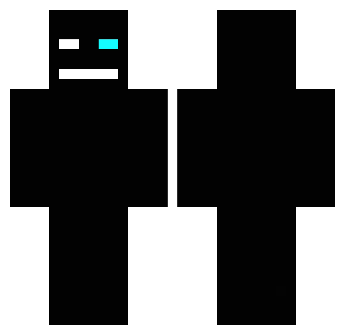 ciasteczko30000 Minecraft skin, front and back view