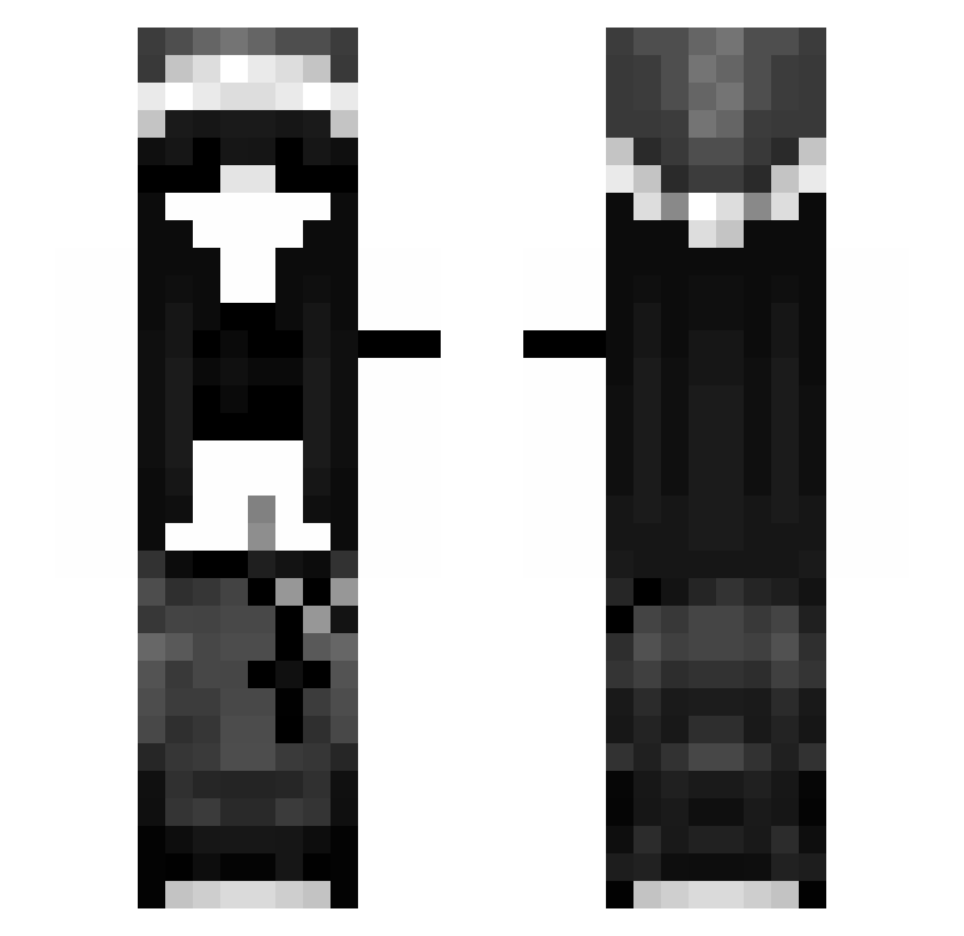 AlkoholikAleTrze Minecraft skin, front and back view